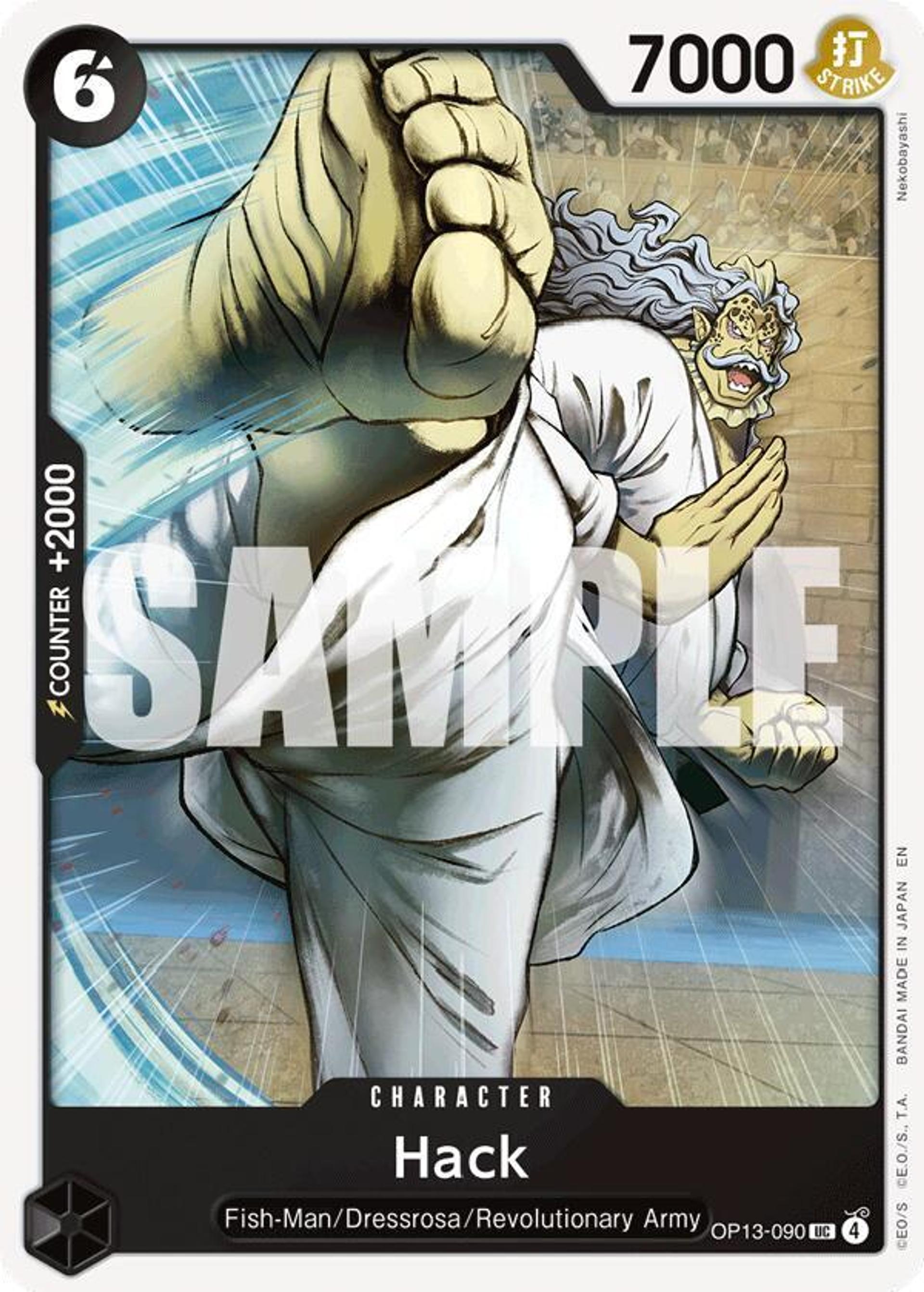 Hack — Carrying On His Will — One Piece Card Game