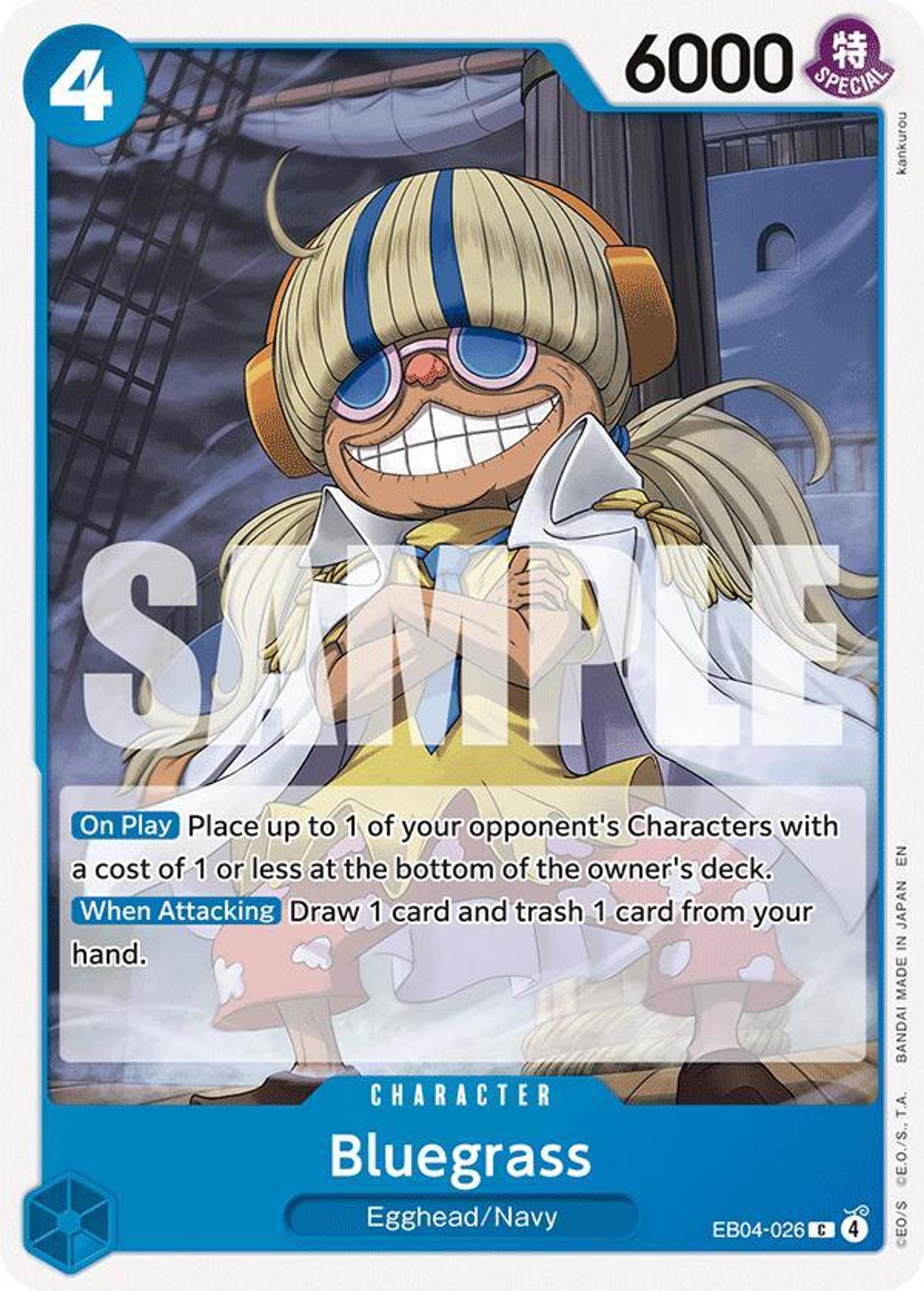 Bluegrass — The Azure Sea's Seven — One Piece Card Game