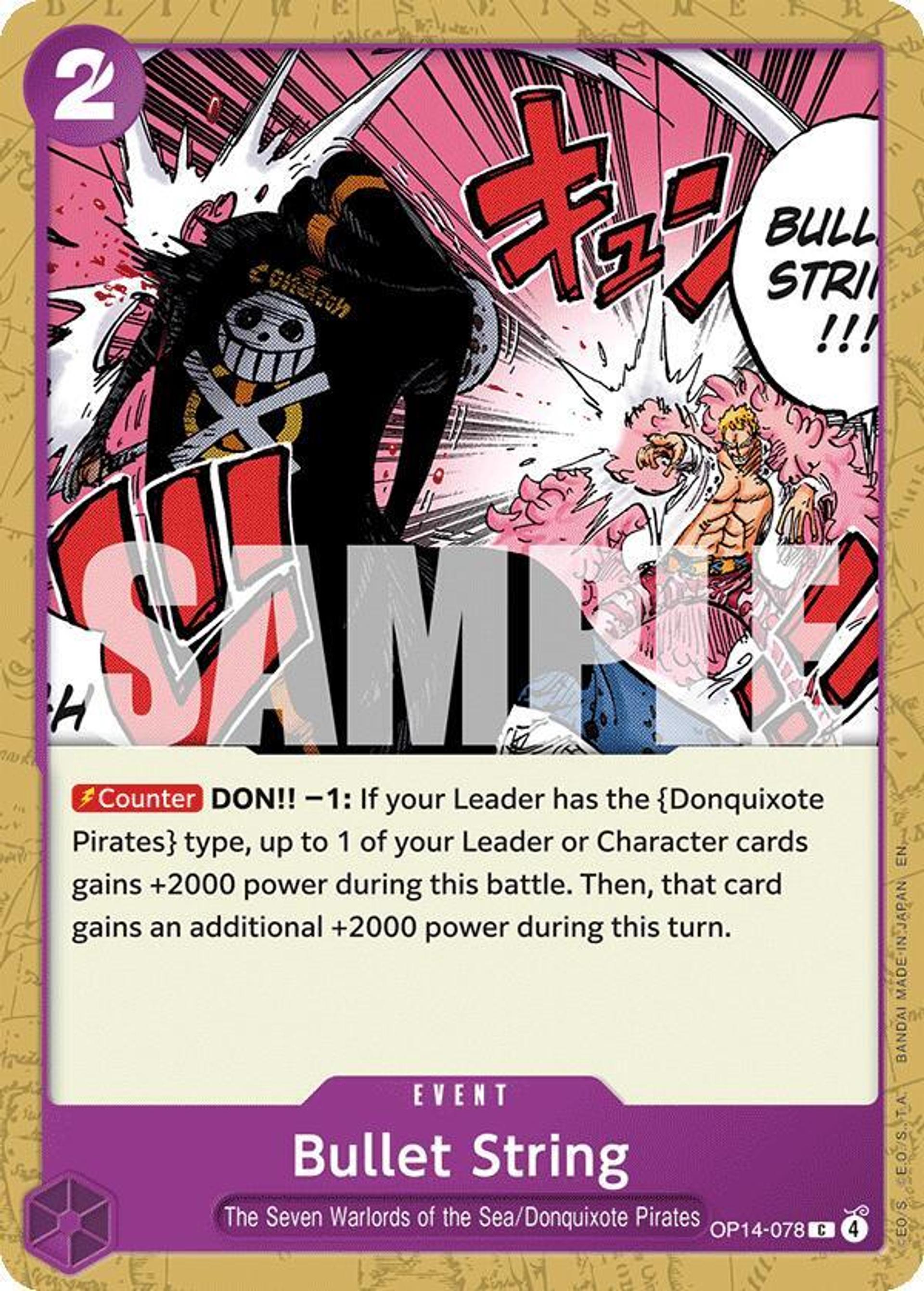 Bullet String — The Azure Sea's Seven — One Piece Card Game