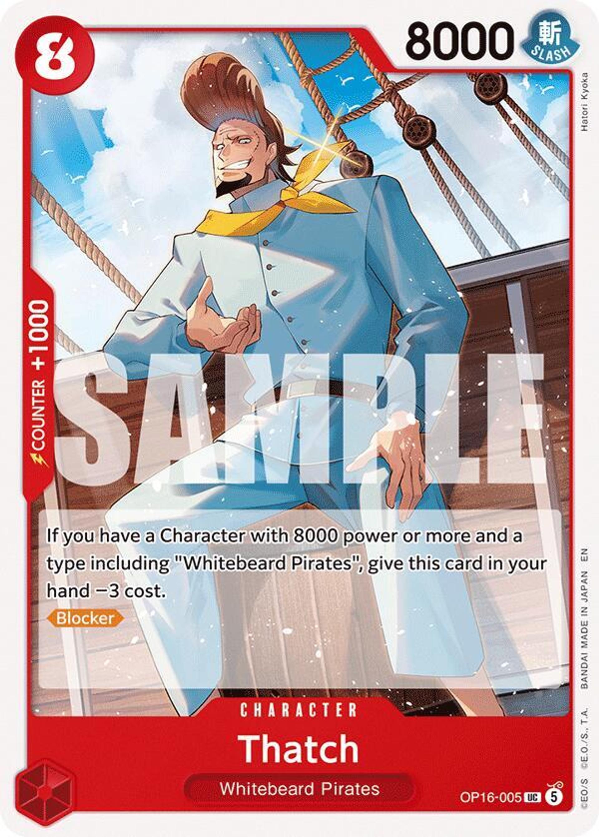 Thatch — The Time of Battle — One Piece Card Game
