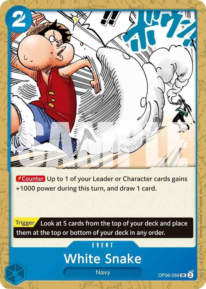 White Snake (Reprint) — Premium Booster -The Best- Vol. 2 — One Piece Card Game