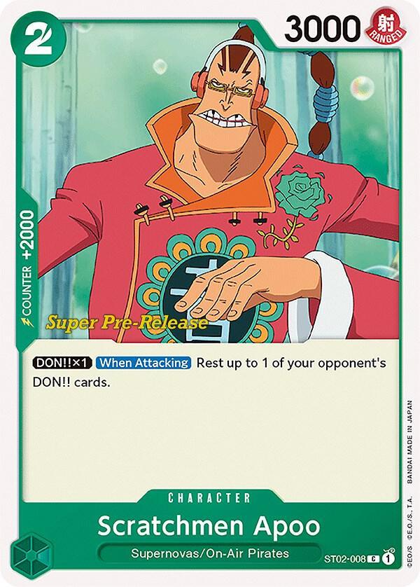 Scratchmen Apoo — Super Pre-Release Starter Deck 2: Worst Generation — One Piece Card Game