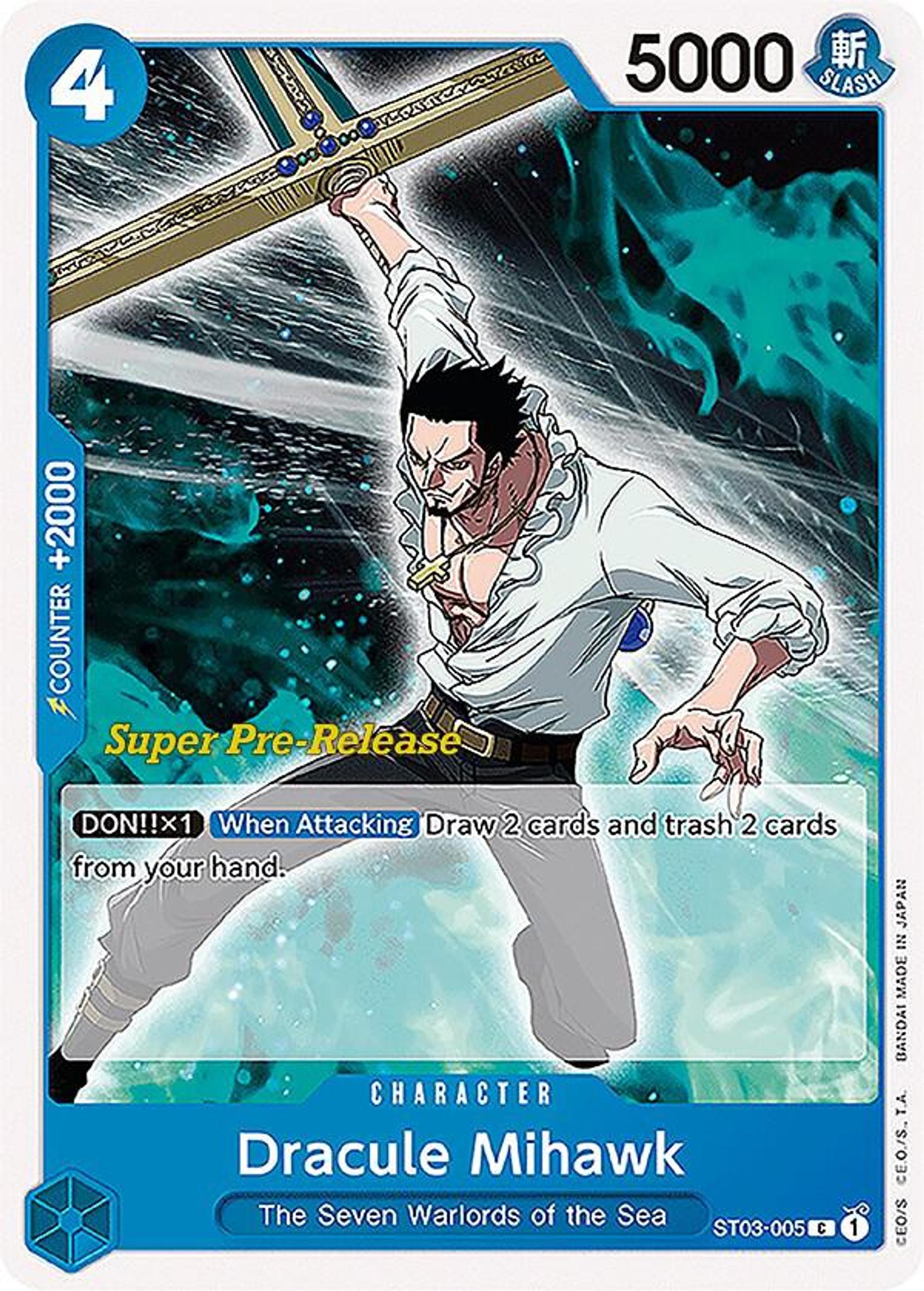 Dracule Mihawk — Starter Deck 17: BLUE Donquixote Doflamingo — One Piece Card Game