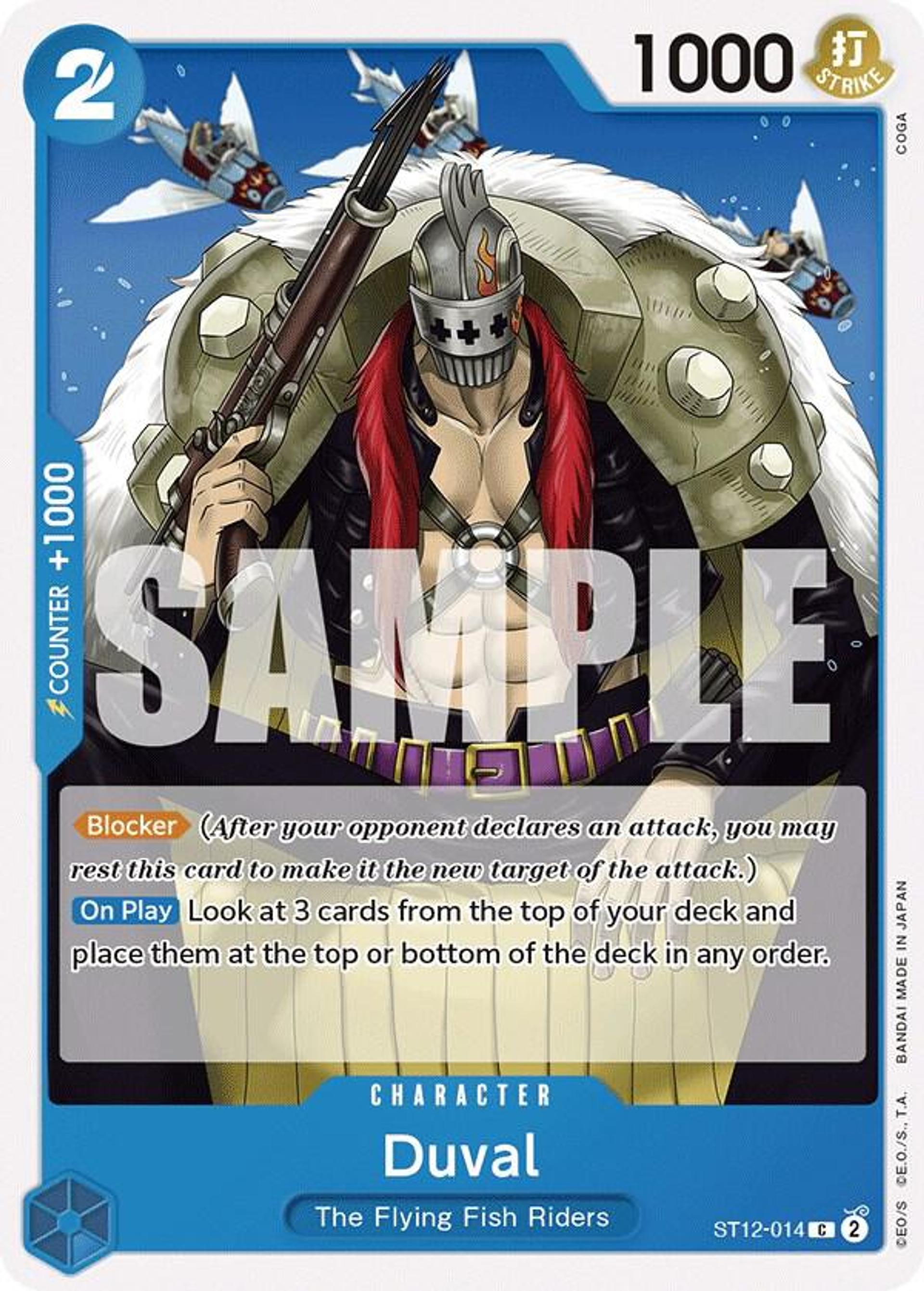 Duval — Starter Deck 12: Zoro and Sanji — One Piece Card Game