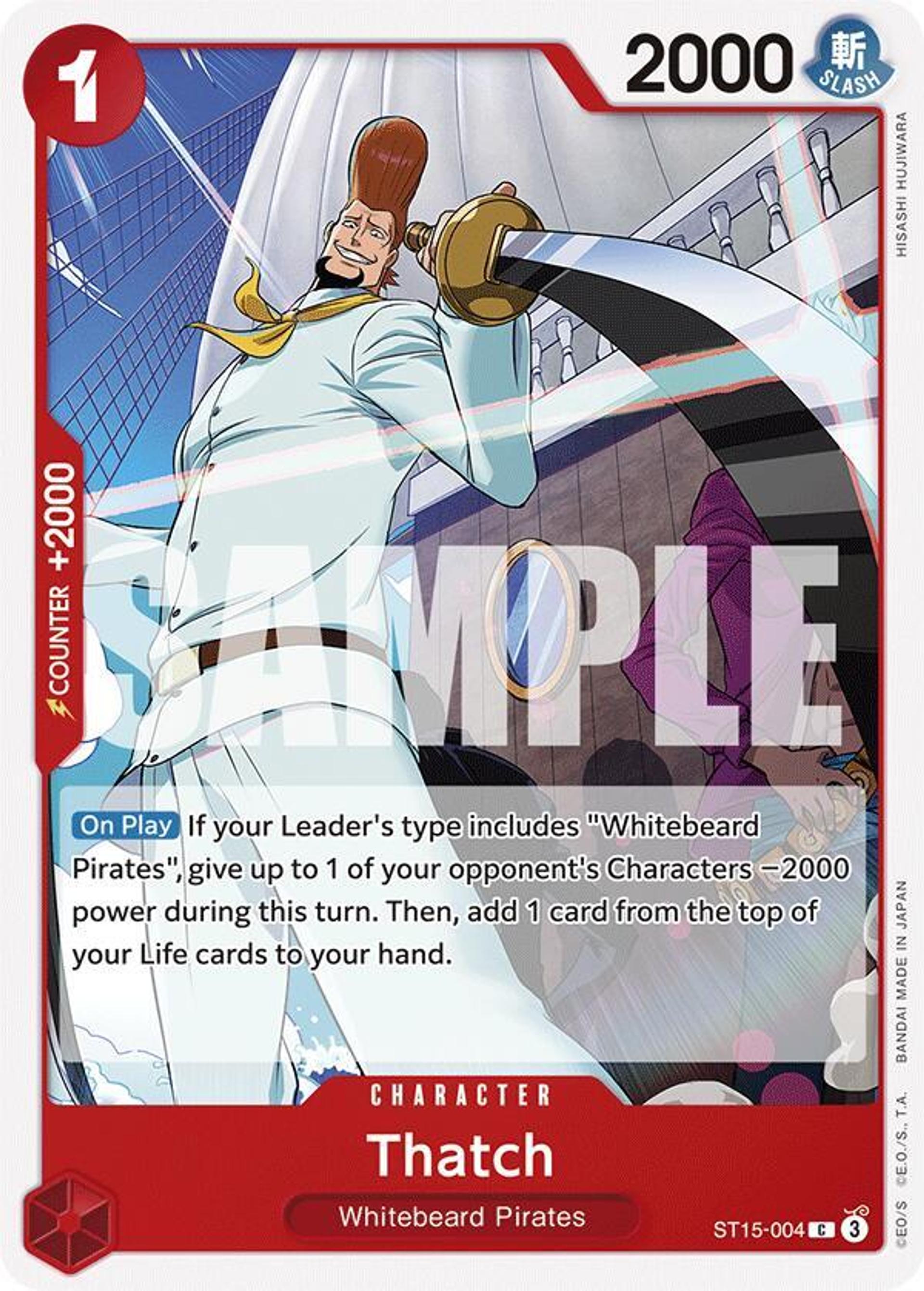 Thatch — Starter Deck 15: RED Edward.Newgate — One Piece Card Game