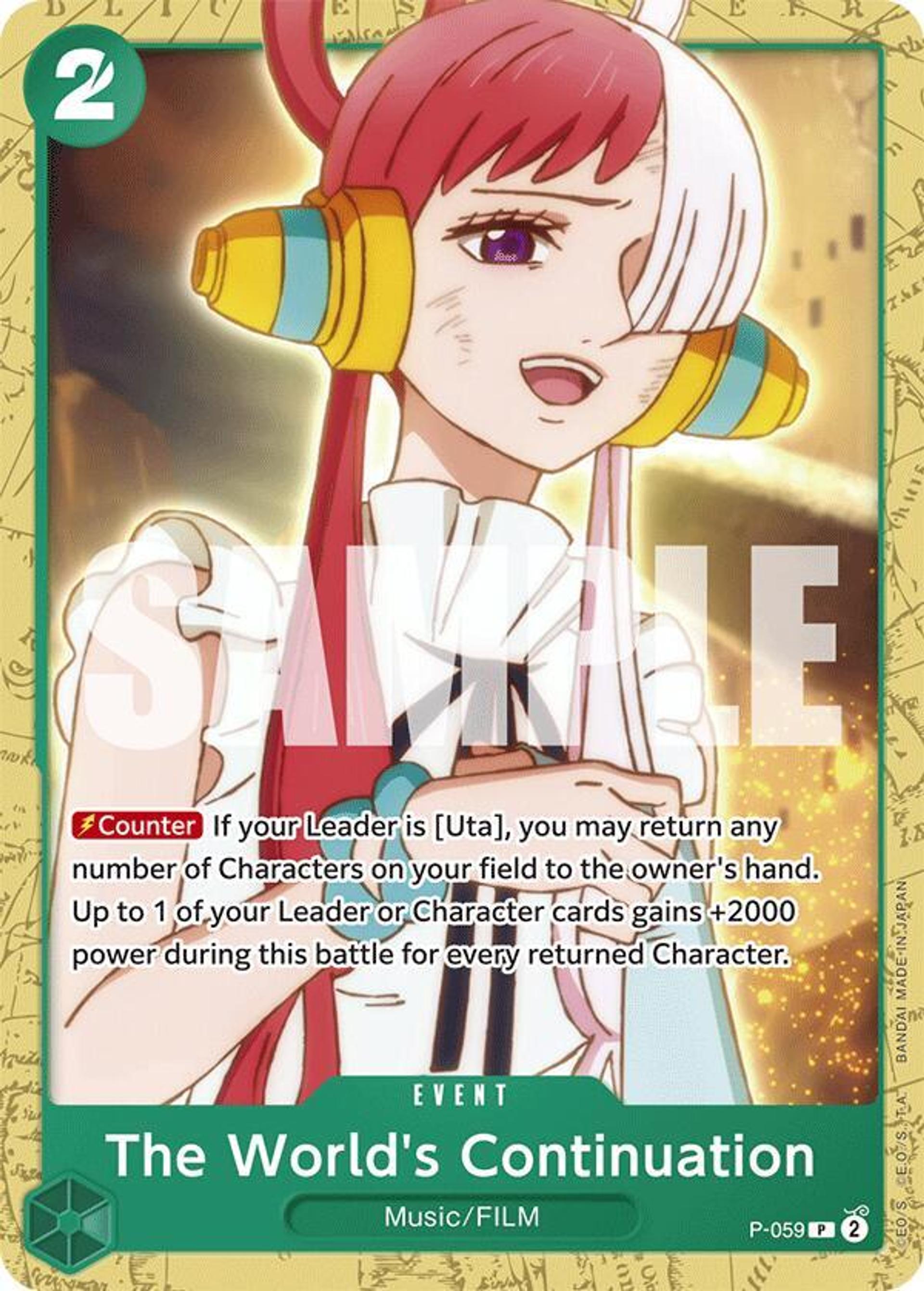 The World's Continuation — Starter Deck 16: GREEN Uta — One Piece Card Game