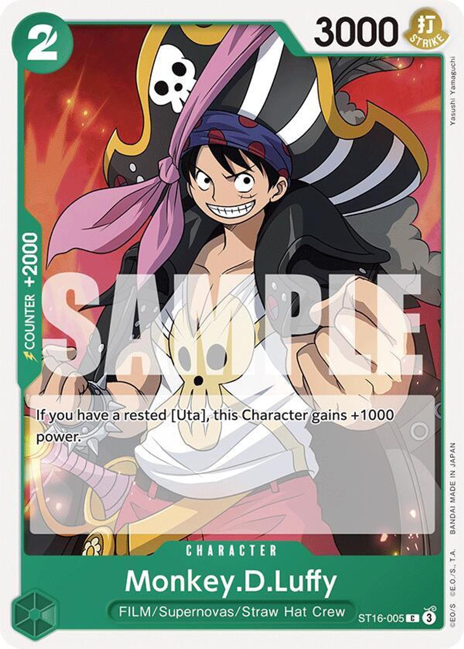 Monkey.D.Luffy (ST16-005) — Starter Deck 16: GREEN Uta — One Piece Card Game