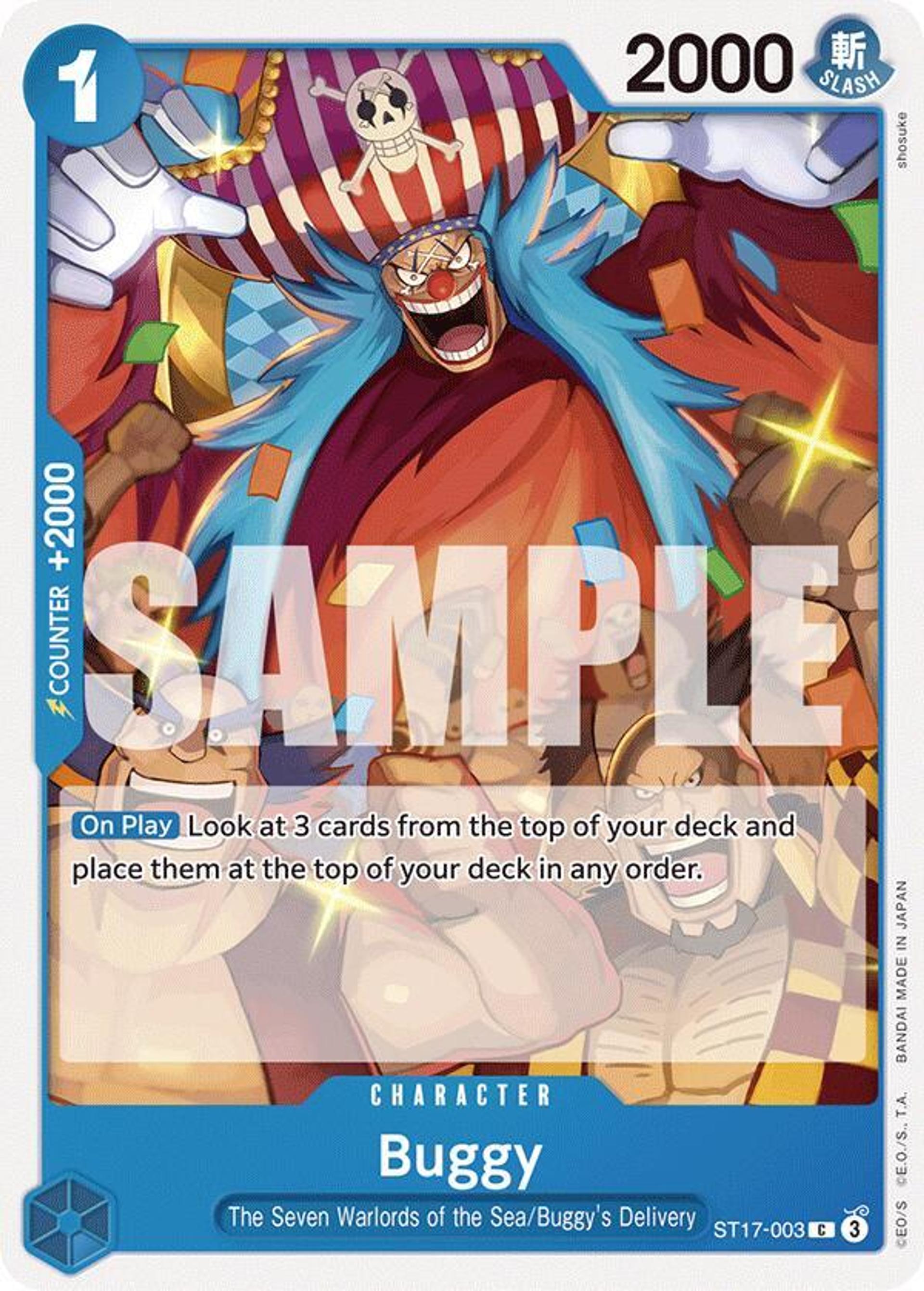 Buggy — Starter Deck 17: BLUE Donquixote Doflamingo — One Piece Card Game