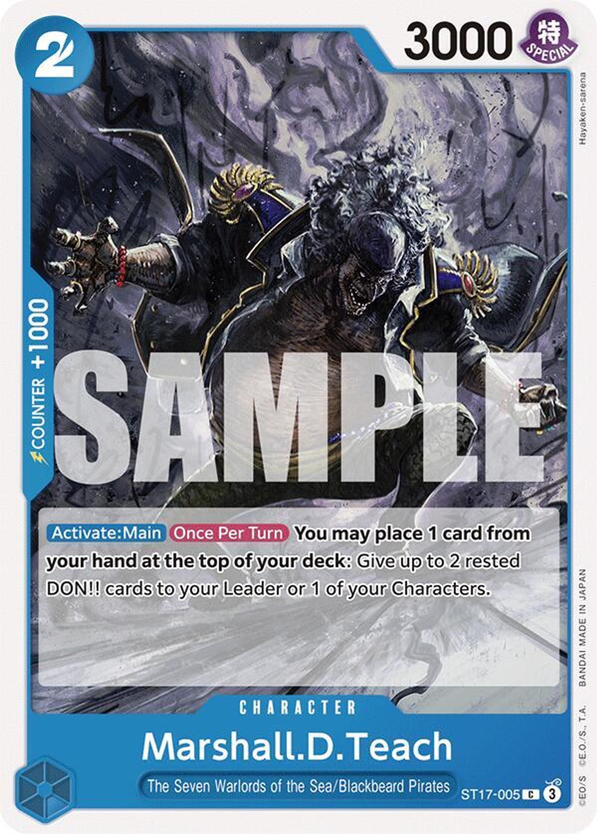Marshall.D.Teach — Starter Deck 17: BLUE Donquixote Doflamingo — One Piece Card Game