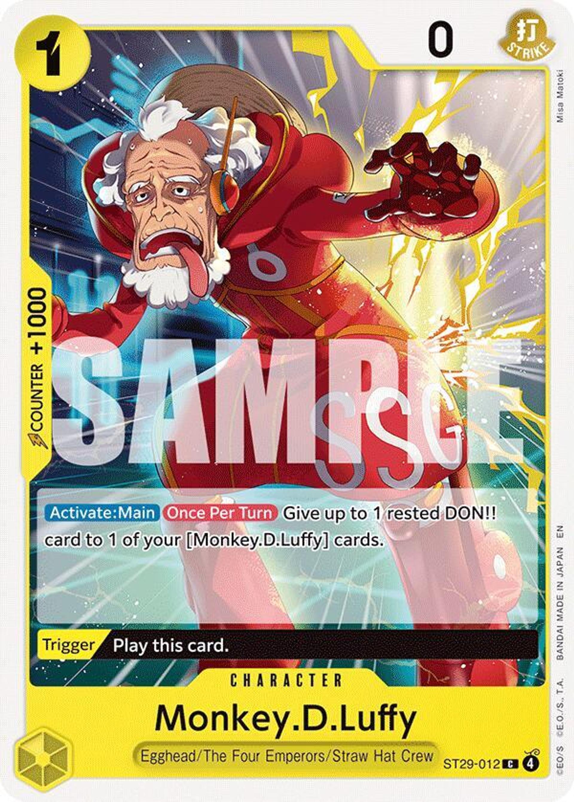 Monkey.D.Luffy (012) — Starter Deck 29: Egghead — One Piece Card Game