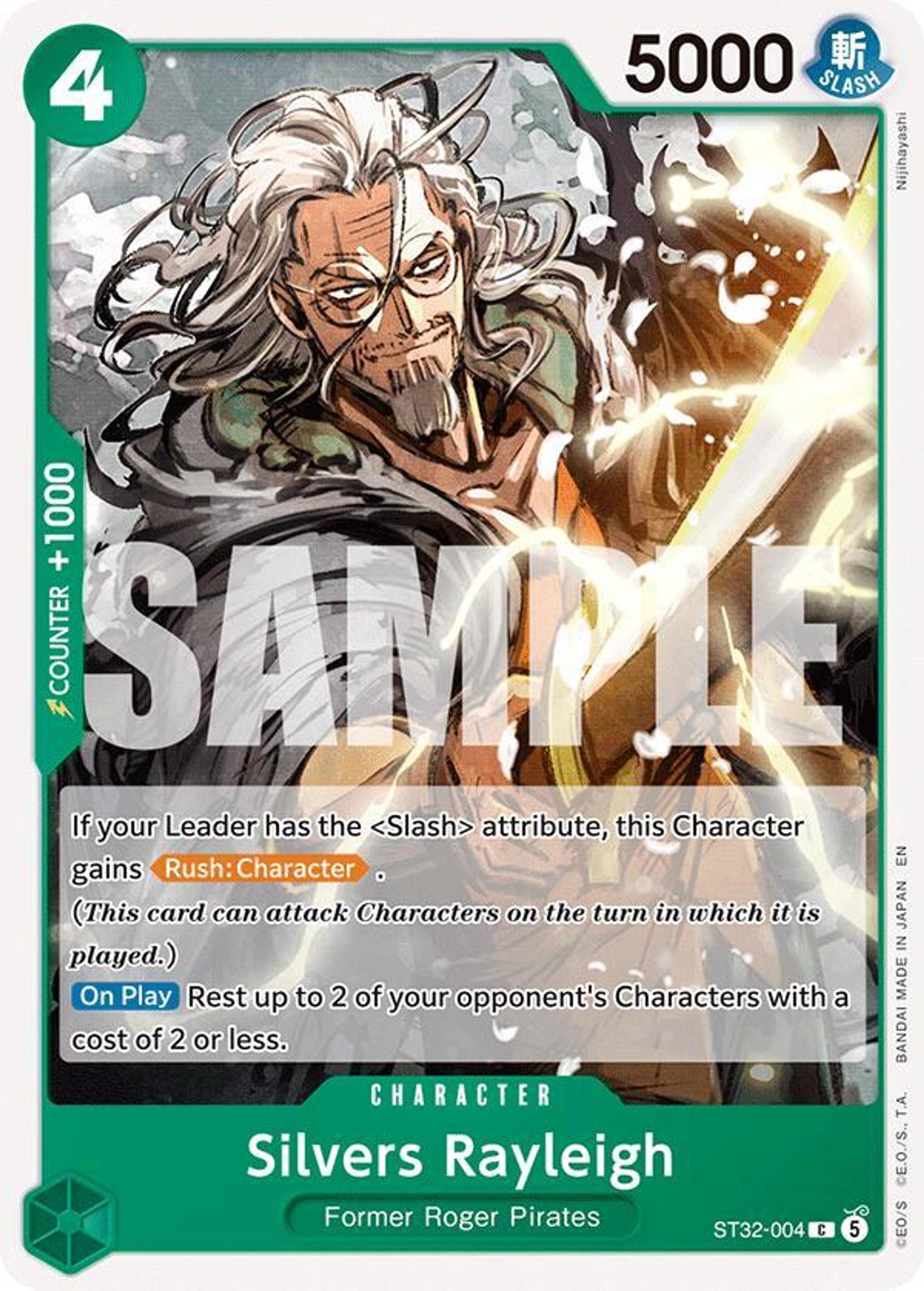 Silvers Rayleigh — Starter Deck 32: GREEN Roronoa Zoro — One Piece Card Game