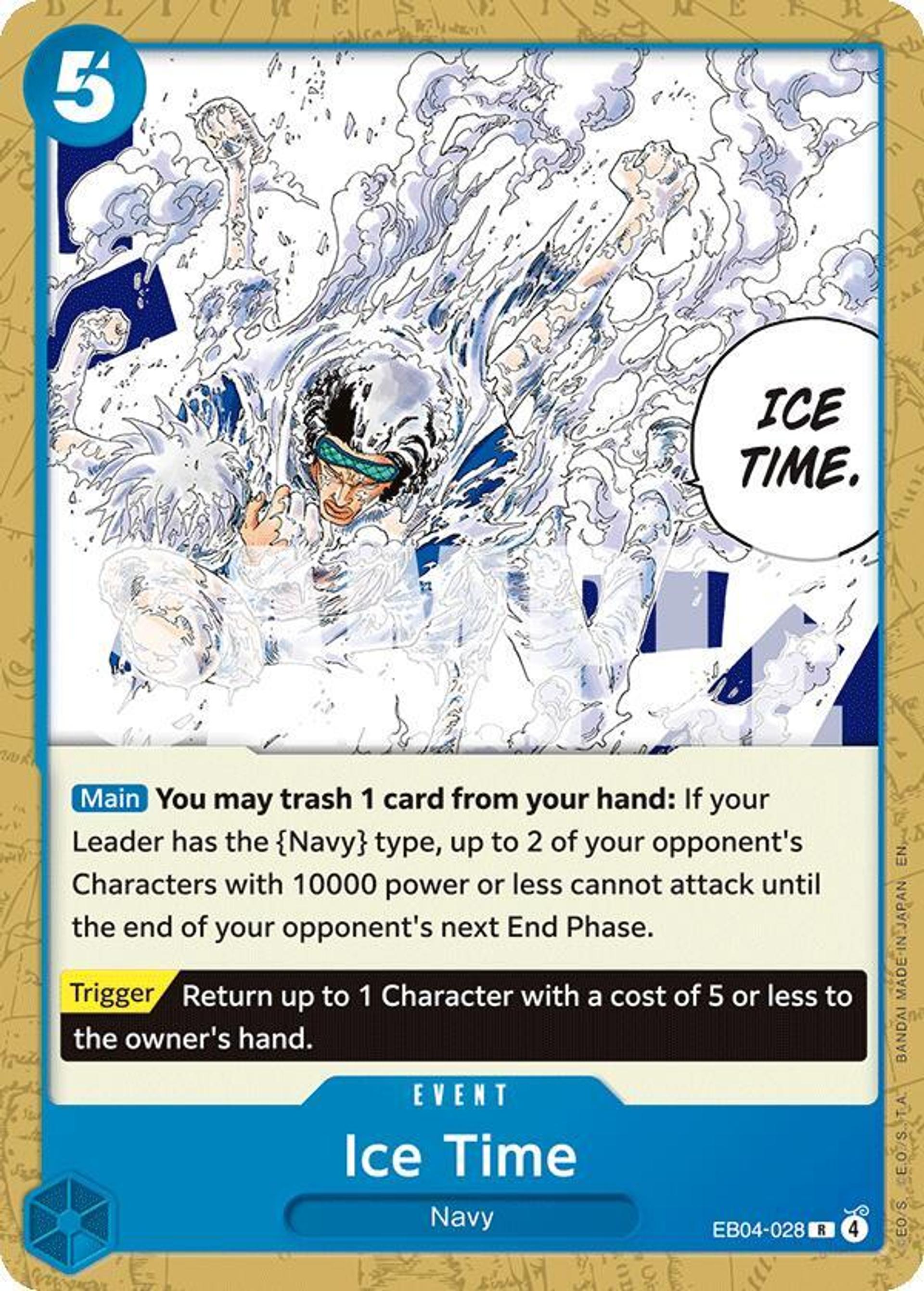 Ice Time — Starter Deck 33: BLUE Kuzan — One Piece Card Game
