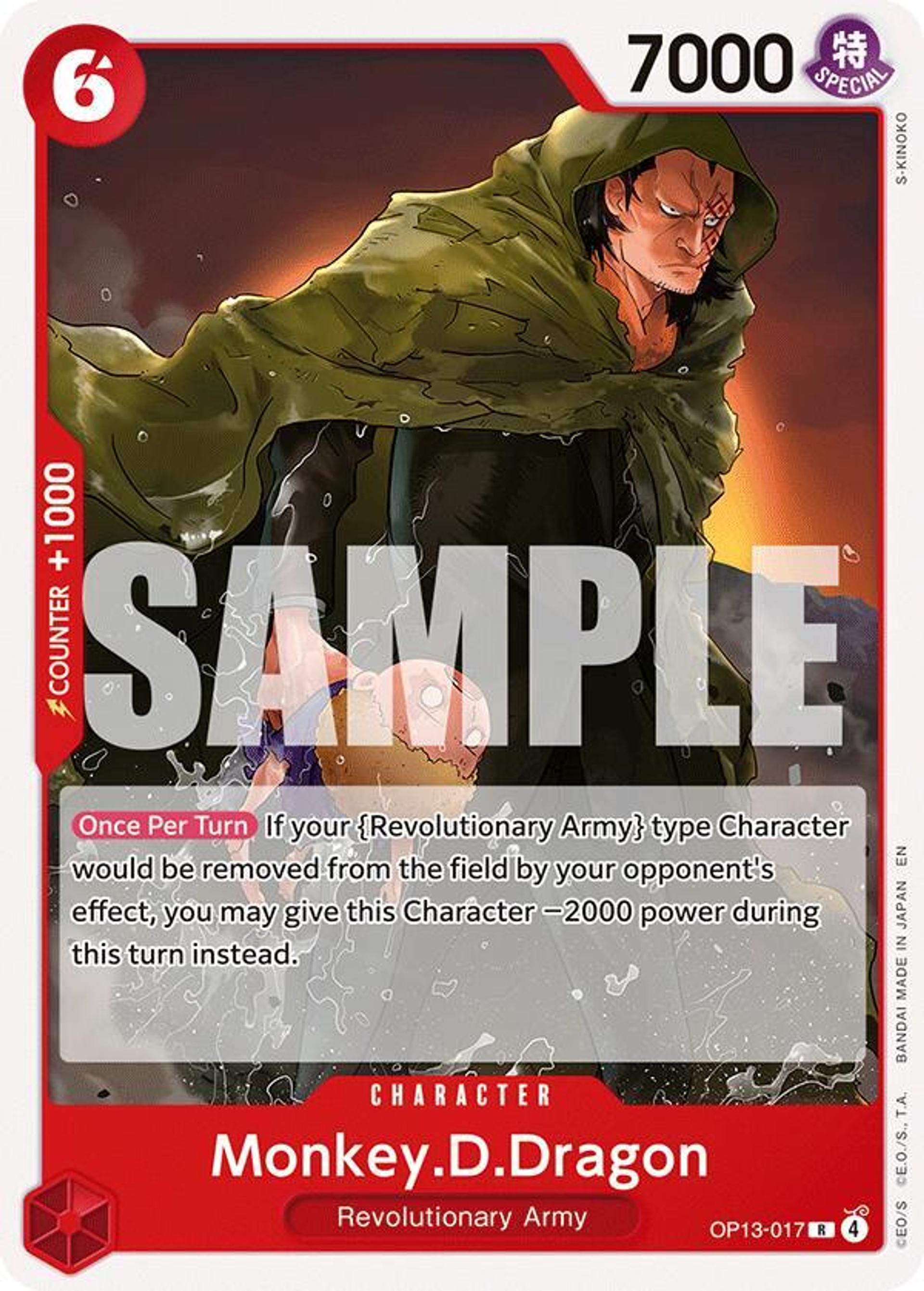 Monkey.D.Dragon — Starter Deck 35: RED/BLACK Sabo — One Piece Card Game