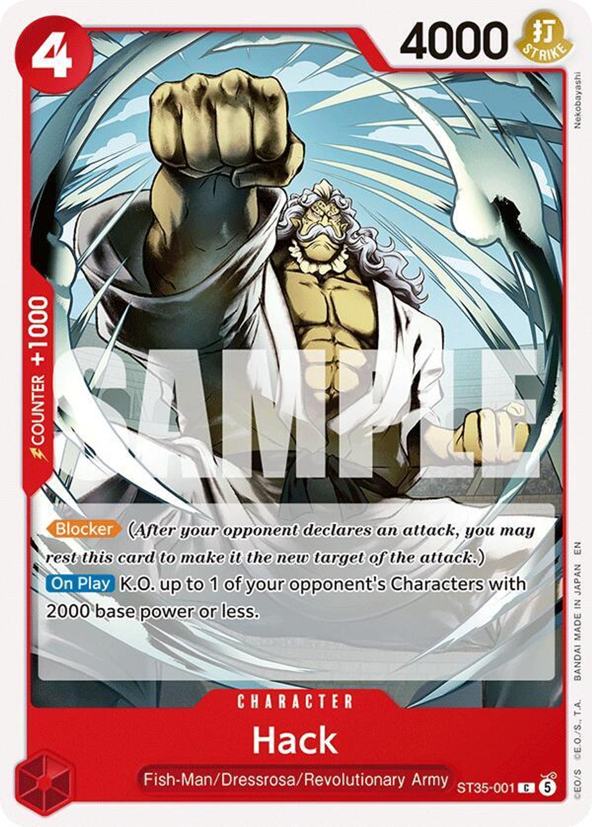 Hack — Starter Deck 35: RED/BLACK Sabo — One Piece Card Game
