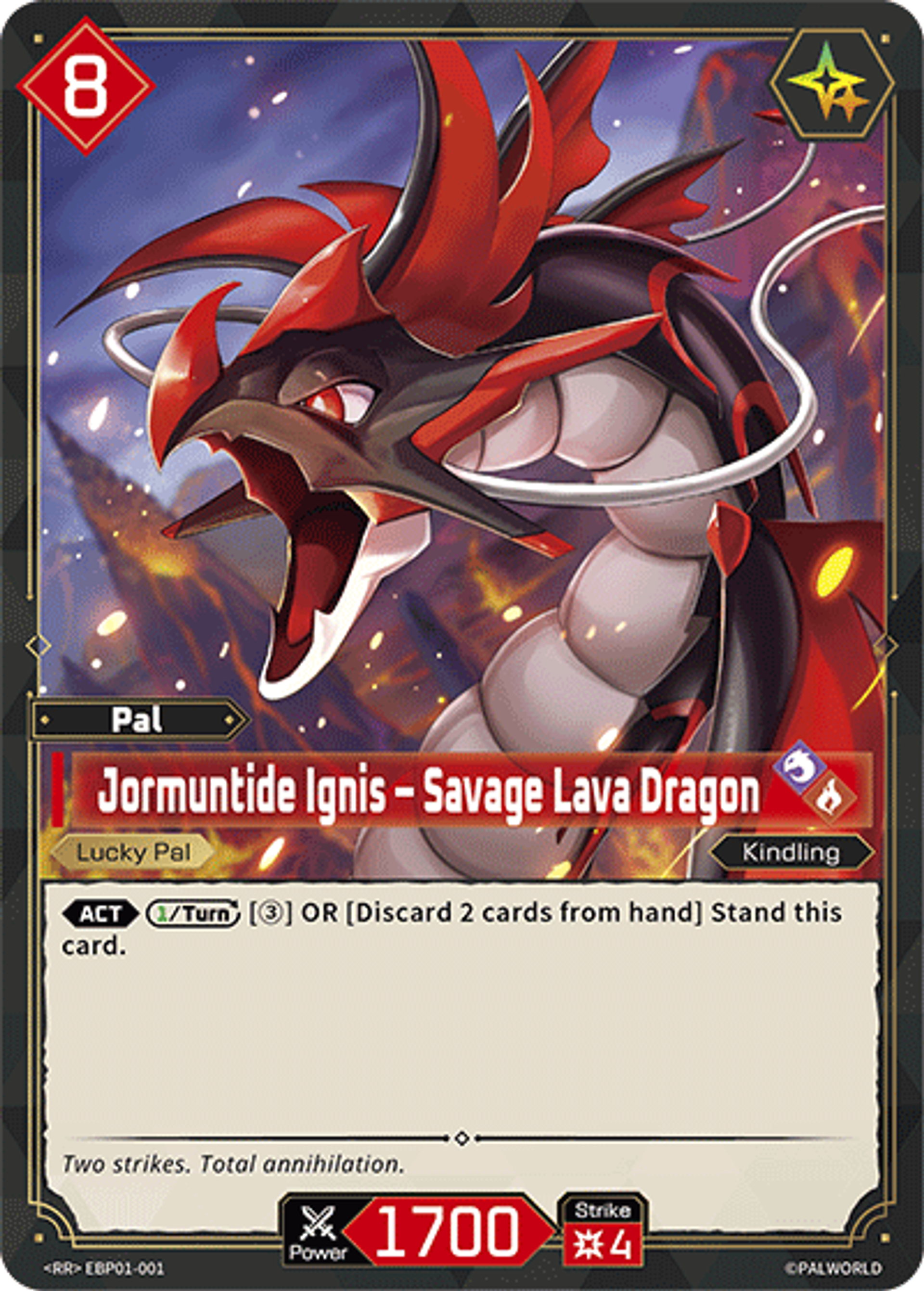 Jormuntide Ignis – Savage Lava Dragon — Dawn of Palpagos — Palworld TCG