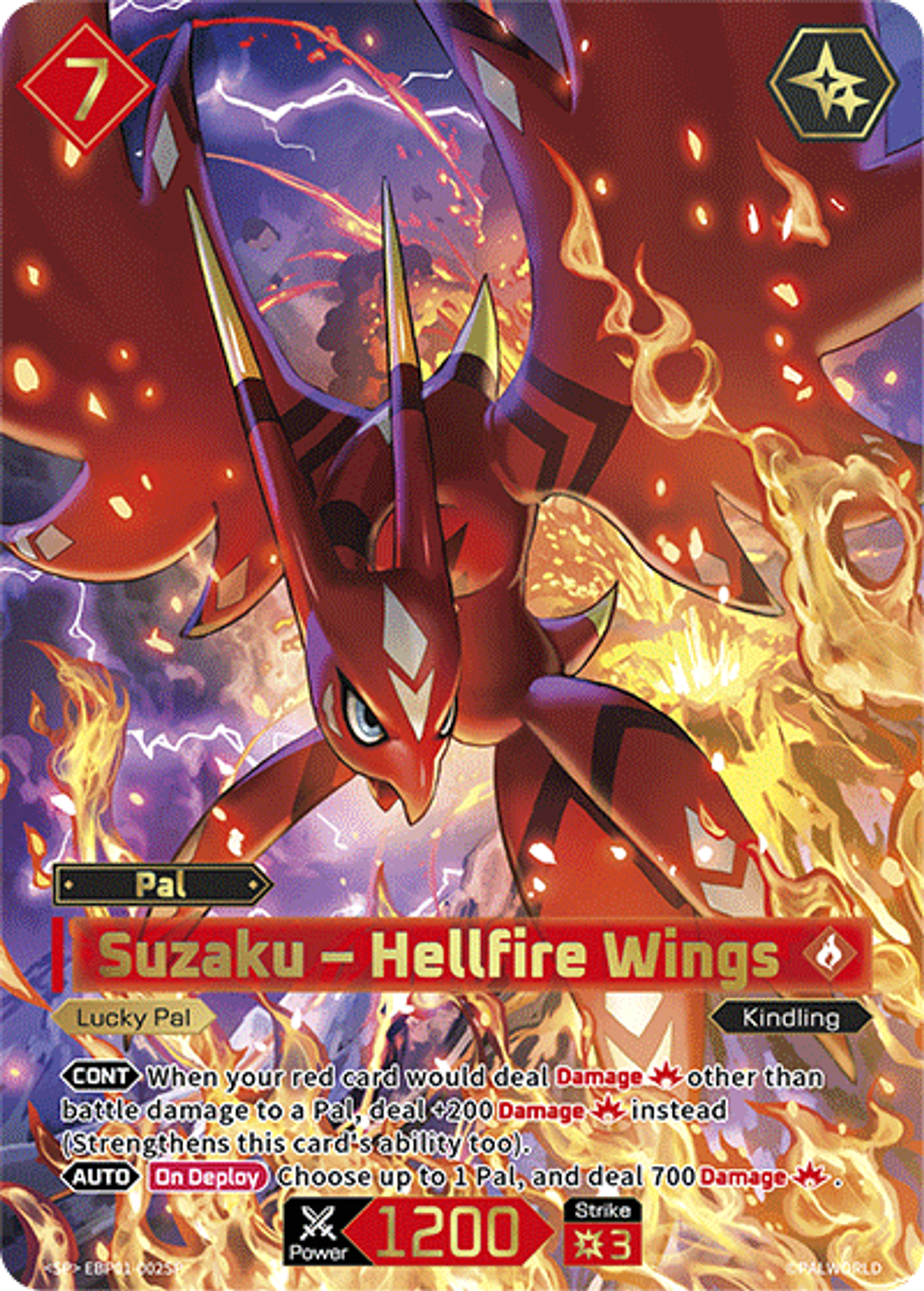 Suzaku – Hellfire Wings — Dawn of Palpagos — Palworld TCG