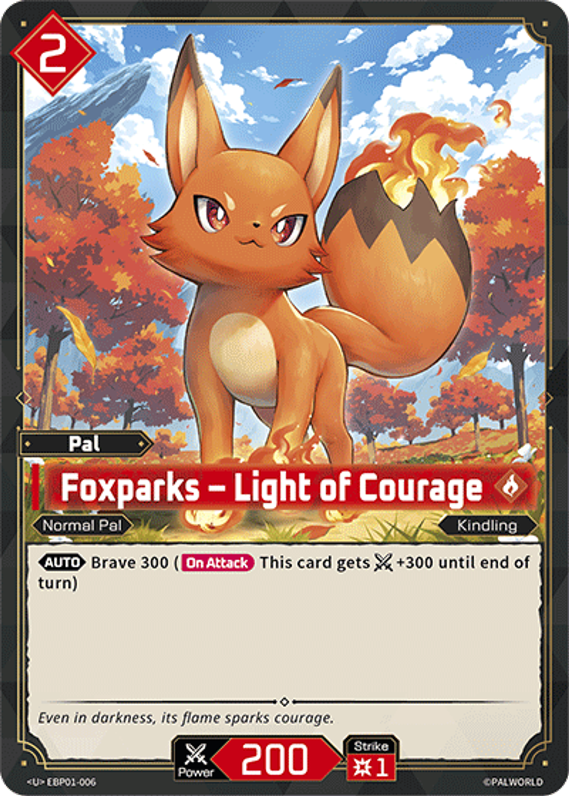 Foxparks – Light of Courage — Dawn of Palpagos — Palworld TCG