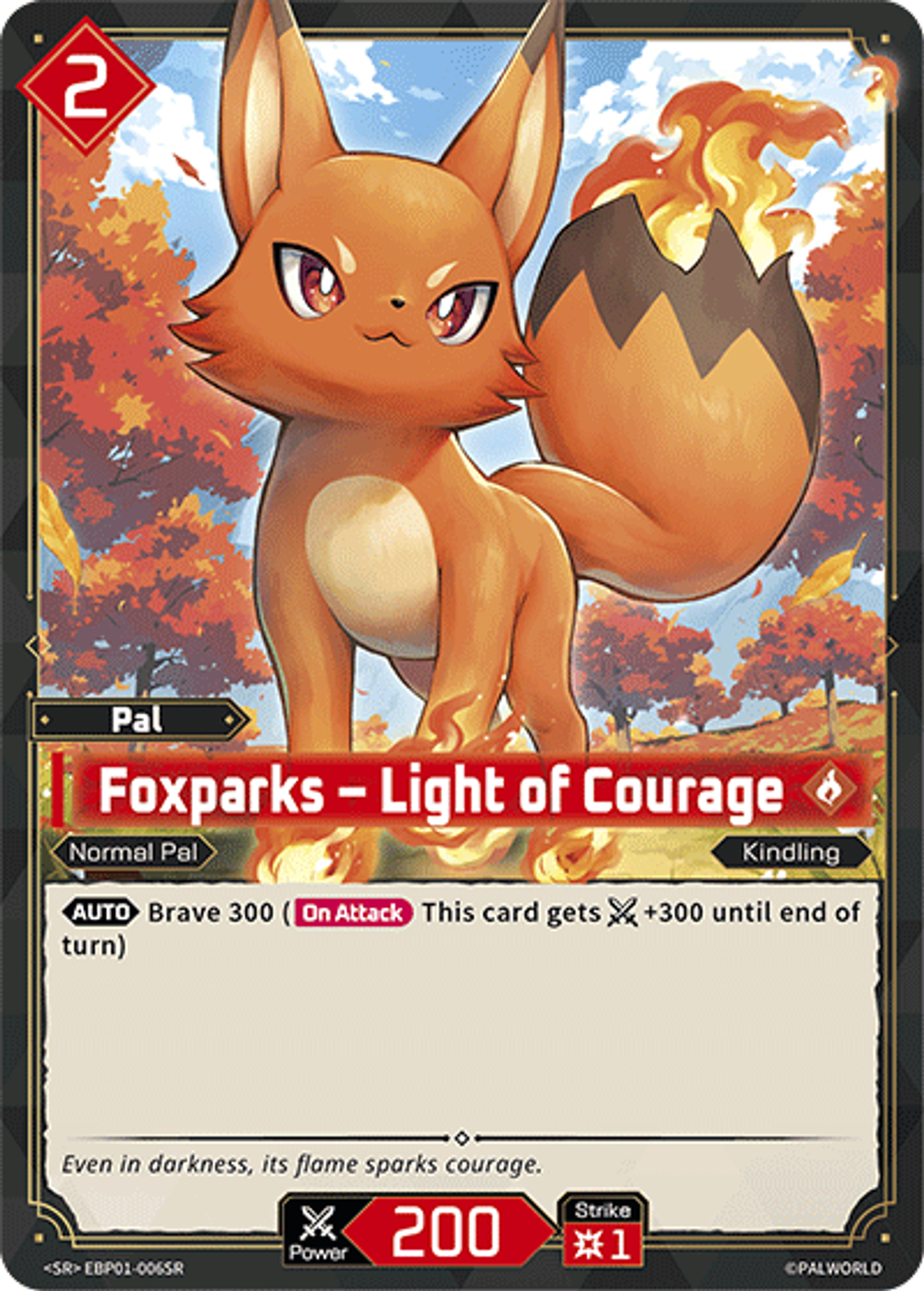 Foxparks – Light of Courage — Dawn of Palpagos — Palworld TCG