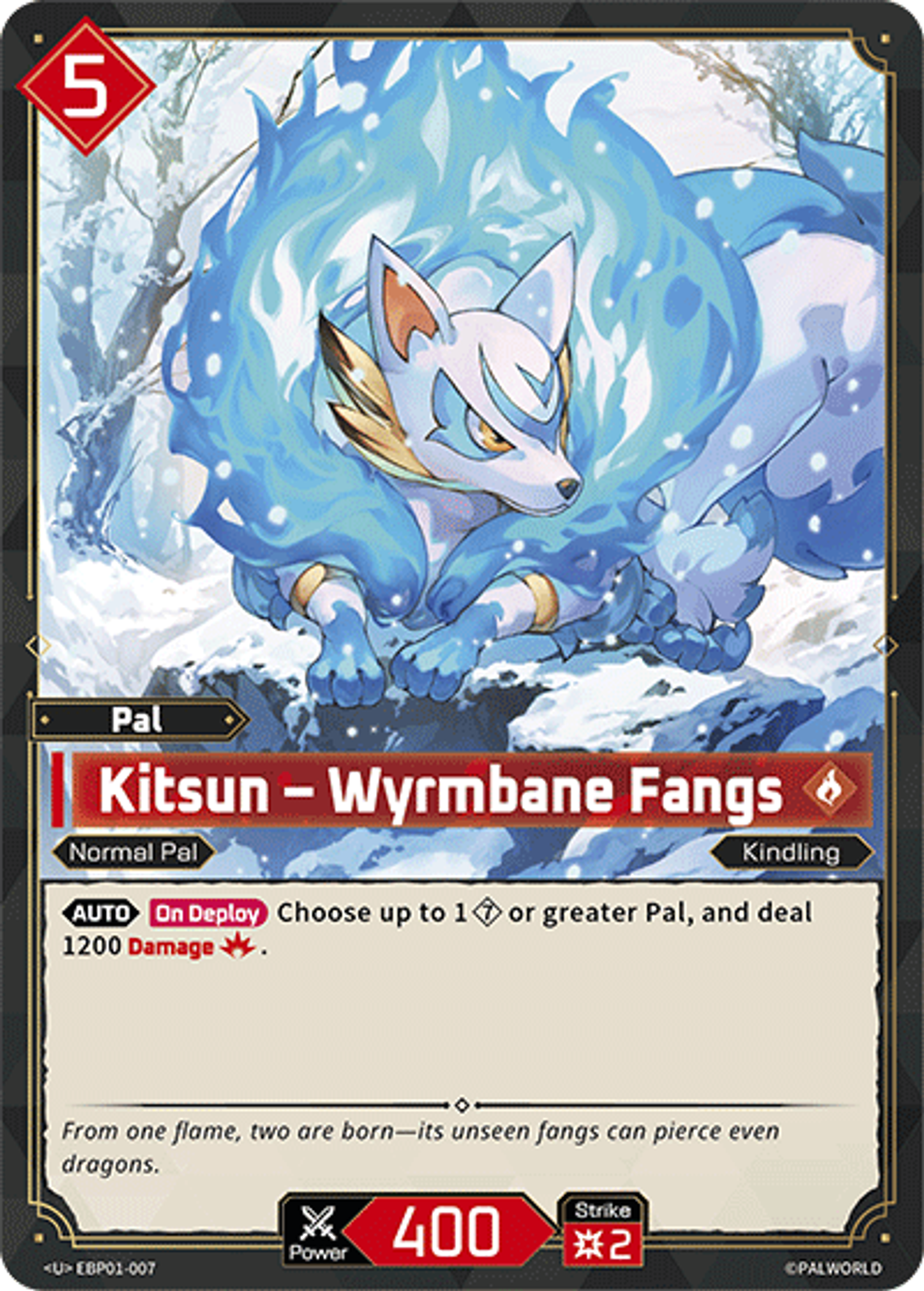 Kitsun – Wyrmbane Fangs — Dawn of Palpagos — Palworld TCG