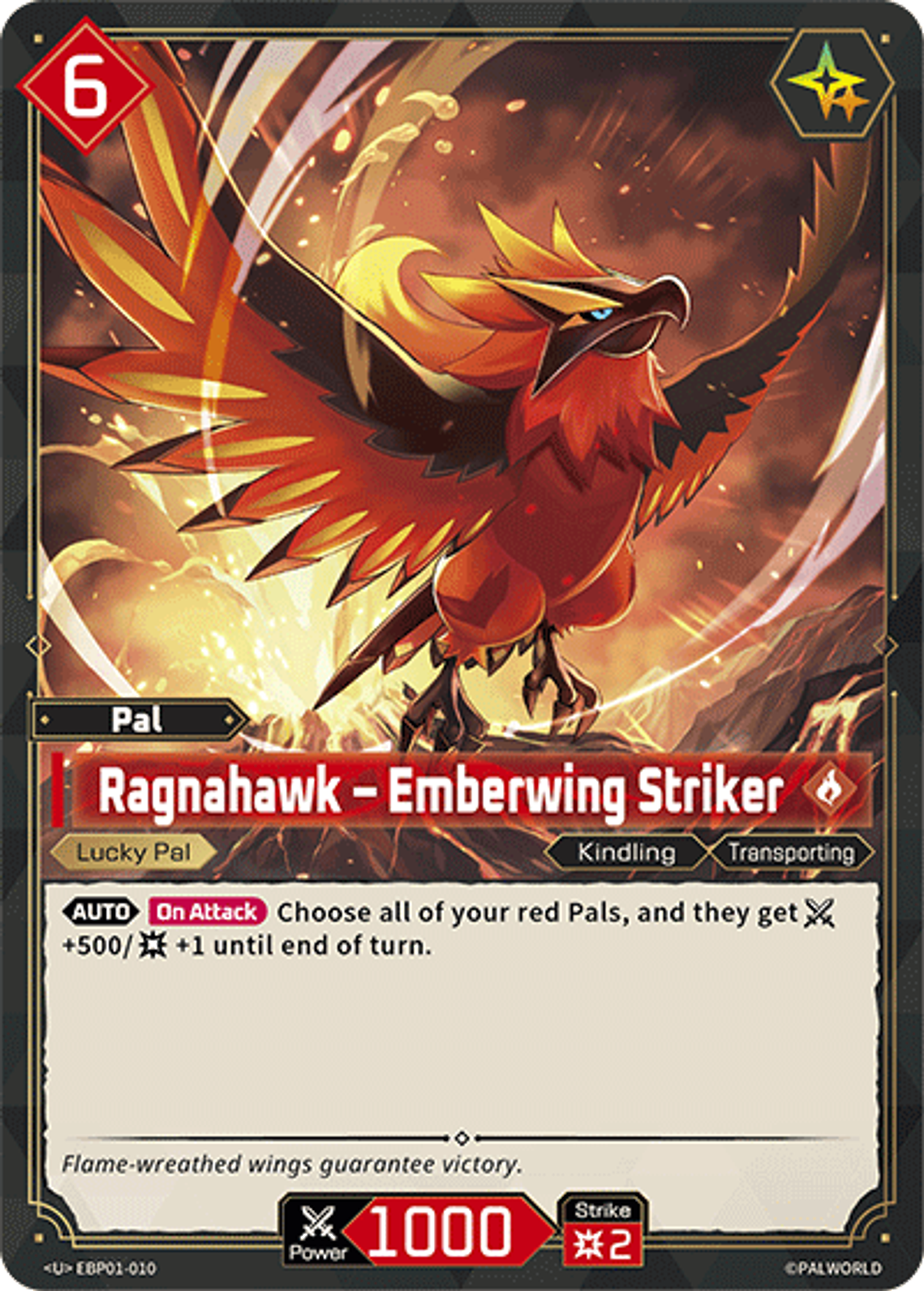 Ragnahawk – Emberwing Striker — Dawn of Palpagos — Palworld TCG