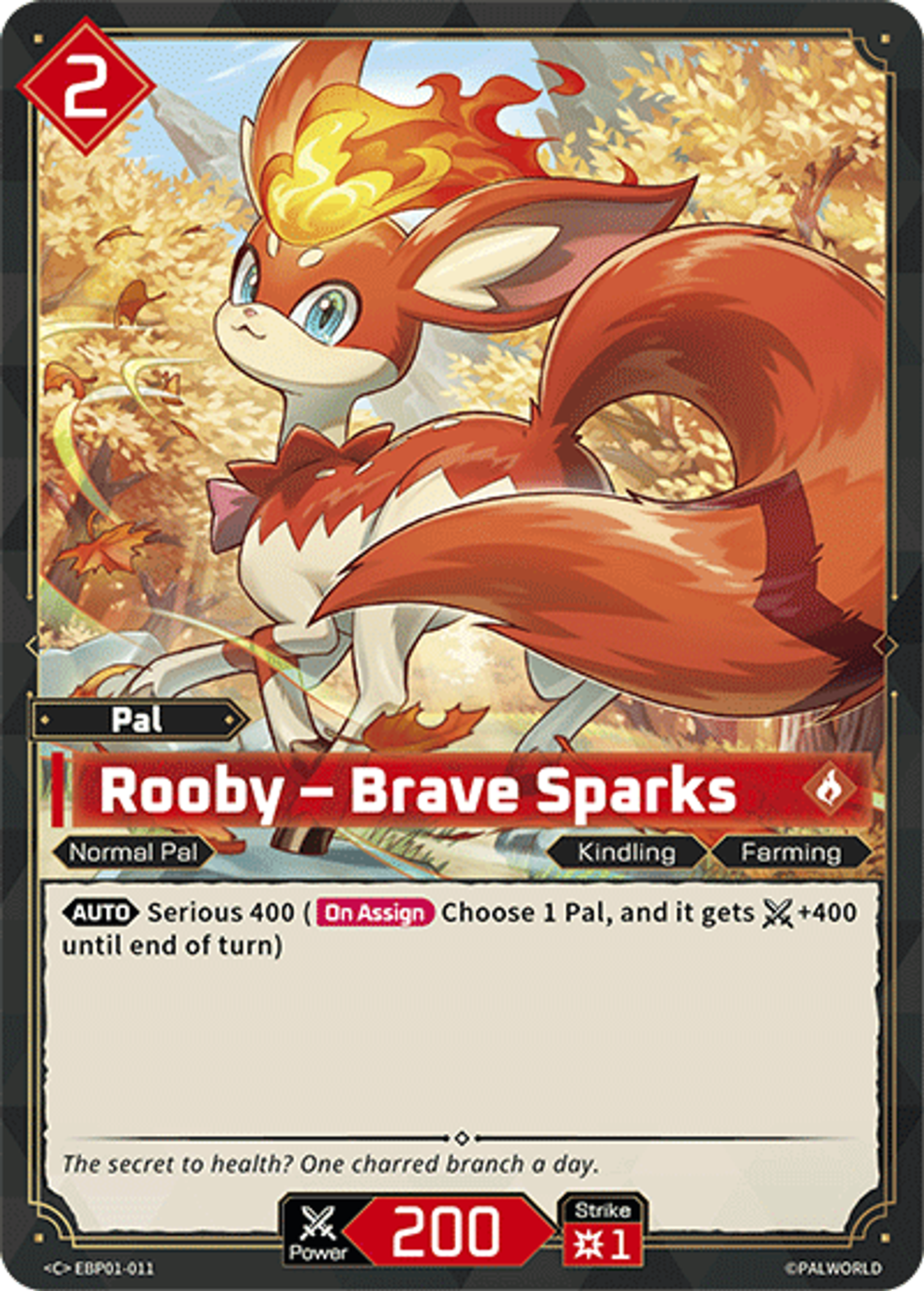 Rooby – Brave Sparks — Dawn of Palpagos — Palworld TCG