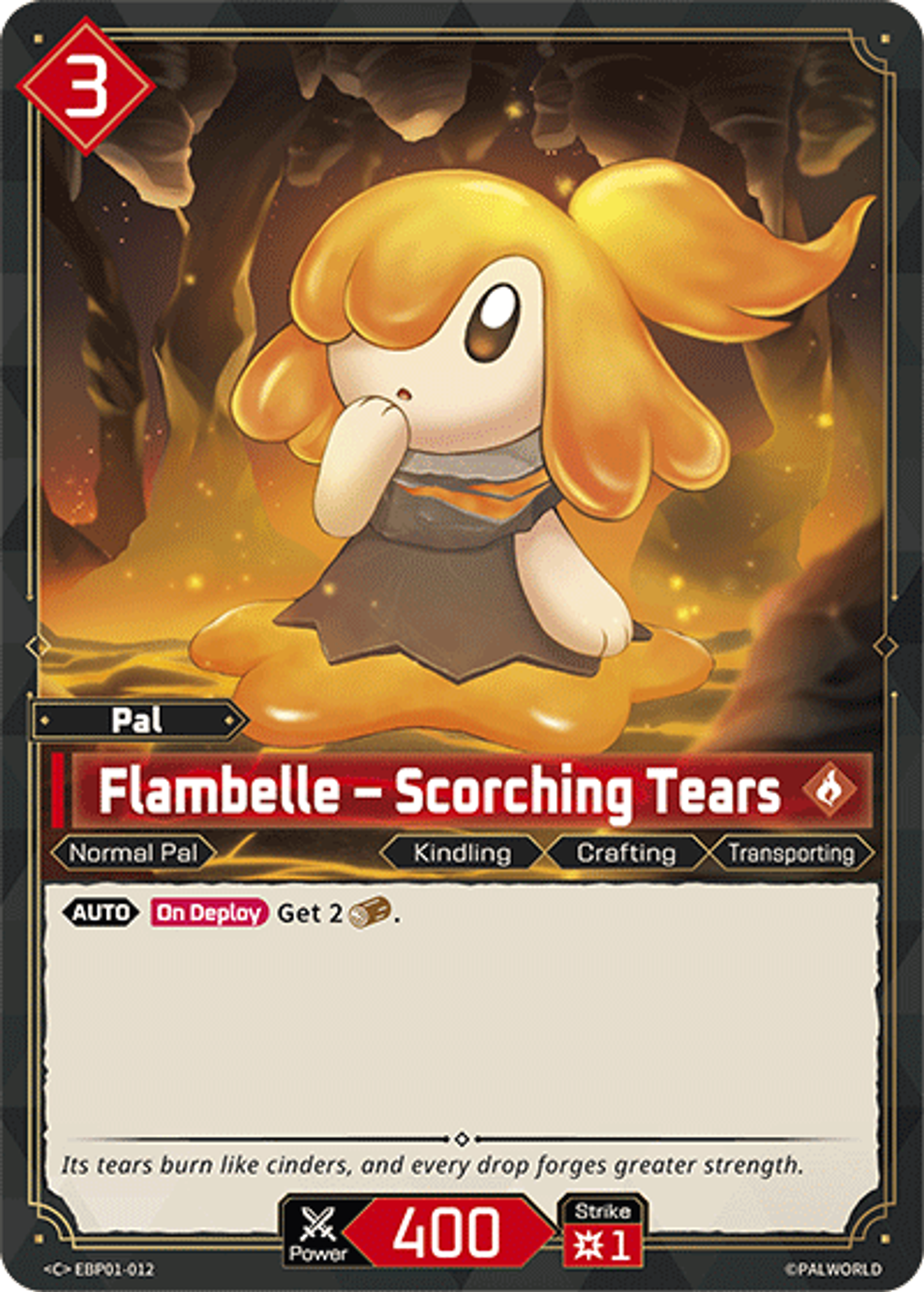 Flambelle – Scorching Tears — Dawn of Palpagos — Palworld TCG