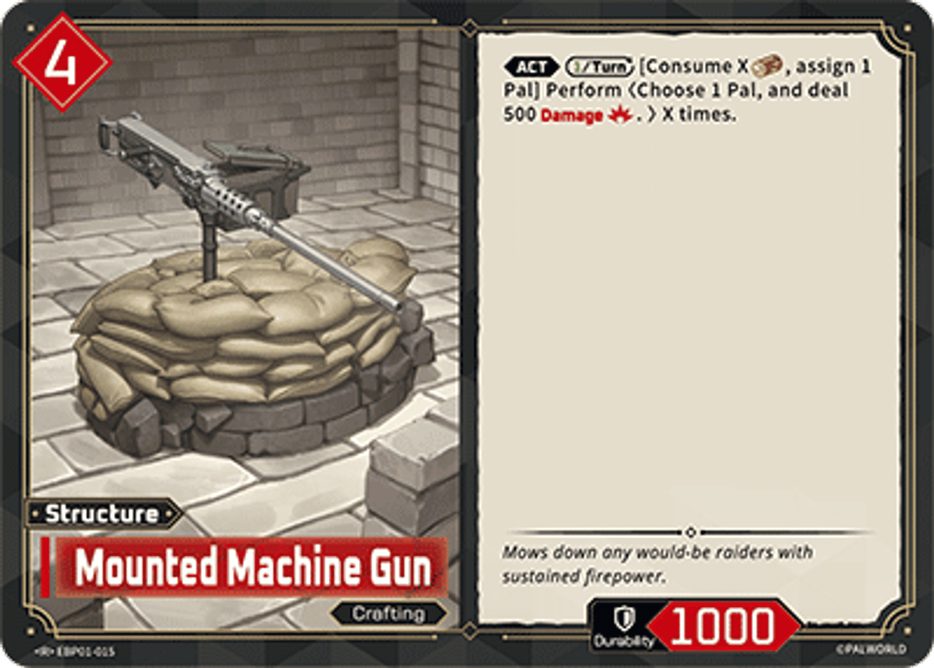Mounted Machine Gun — Dawn of Palpagos — Palworld TCG
