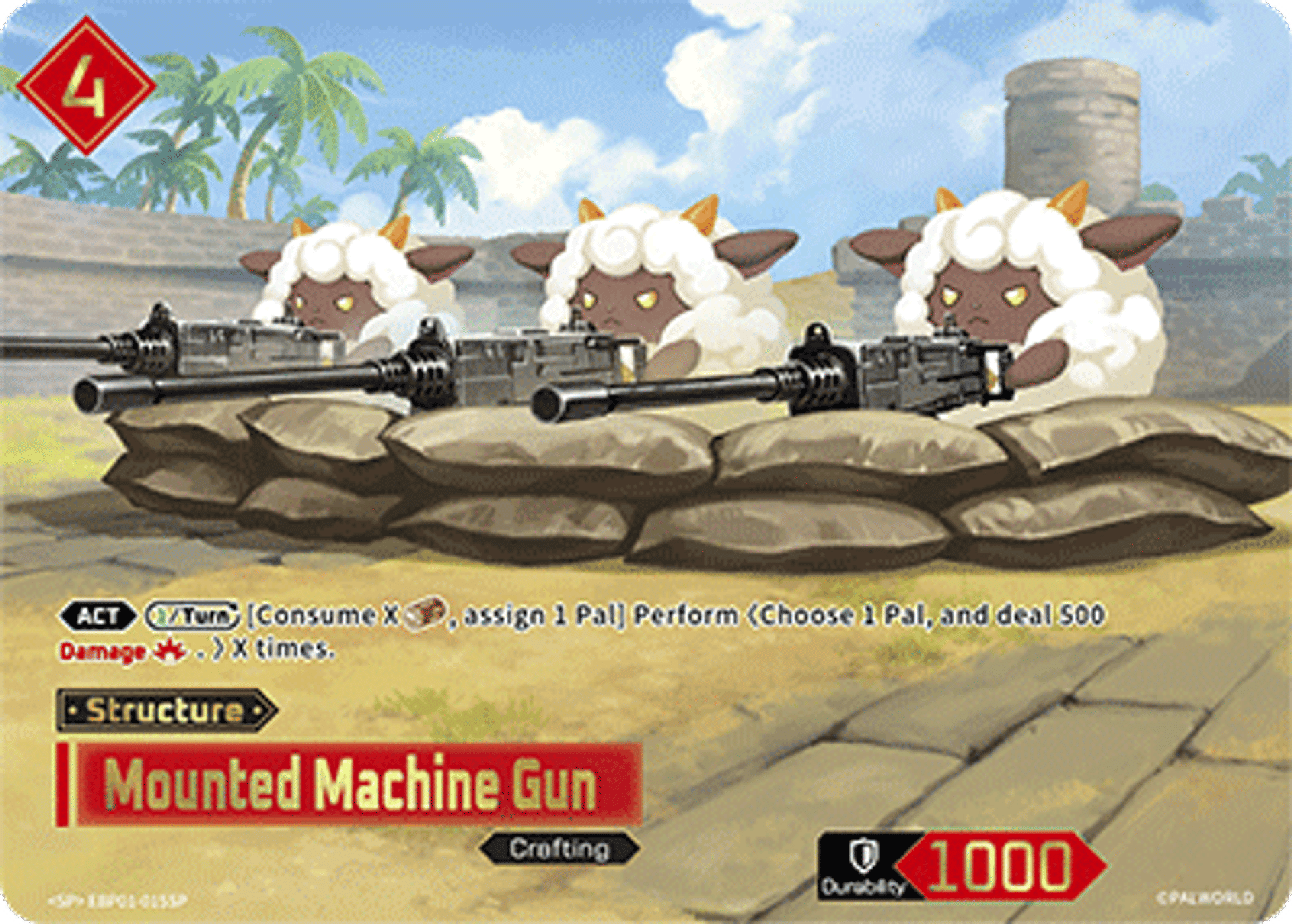 Mounted Machine Gun — Dawn of Palpagos — Palworld TCG