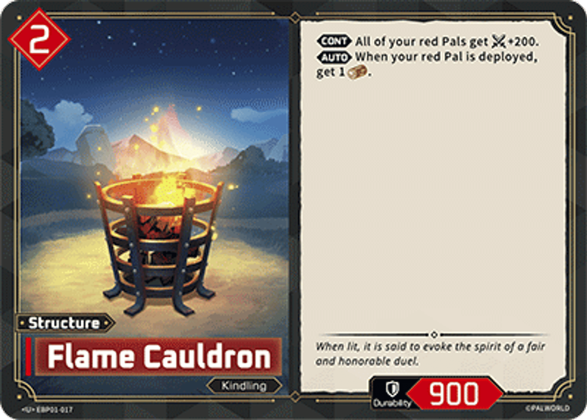 Flame Cauldron — Dawn of Palpagos — Palworld TCG