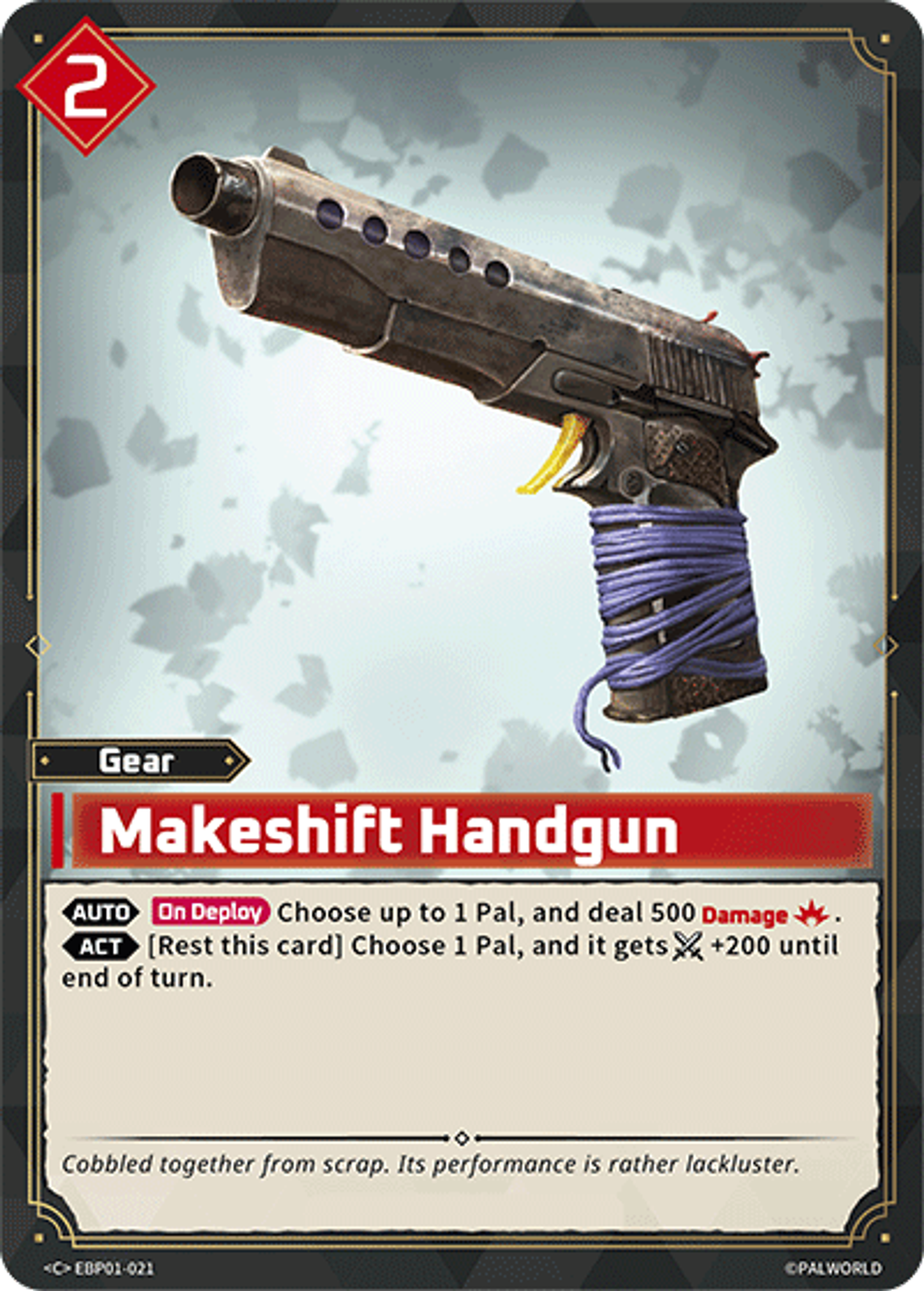 Makeshift Handgun — Dawn of Palpagos — Palworld TCG