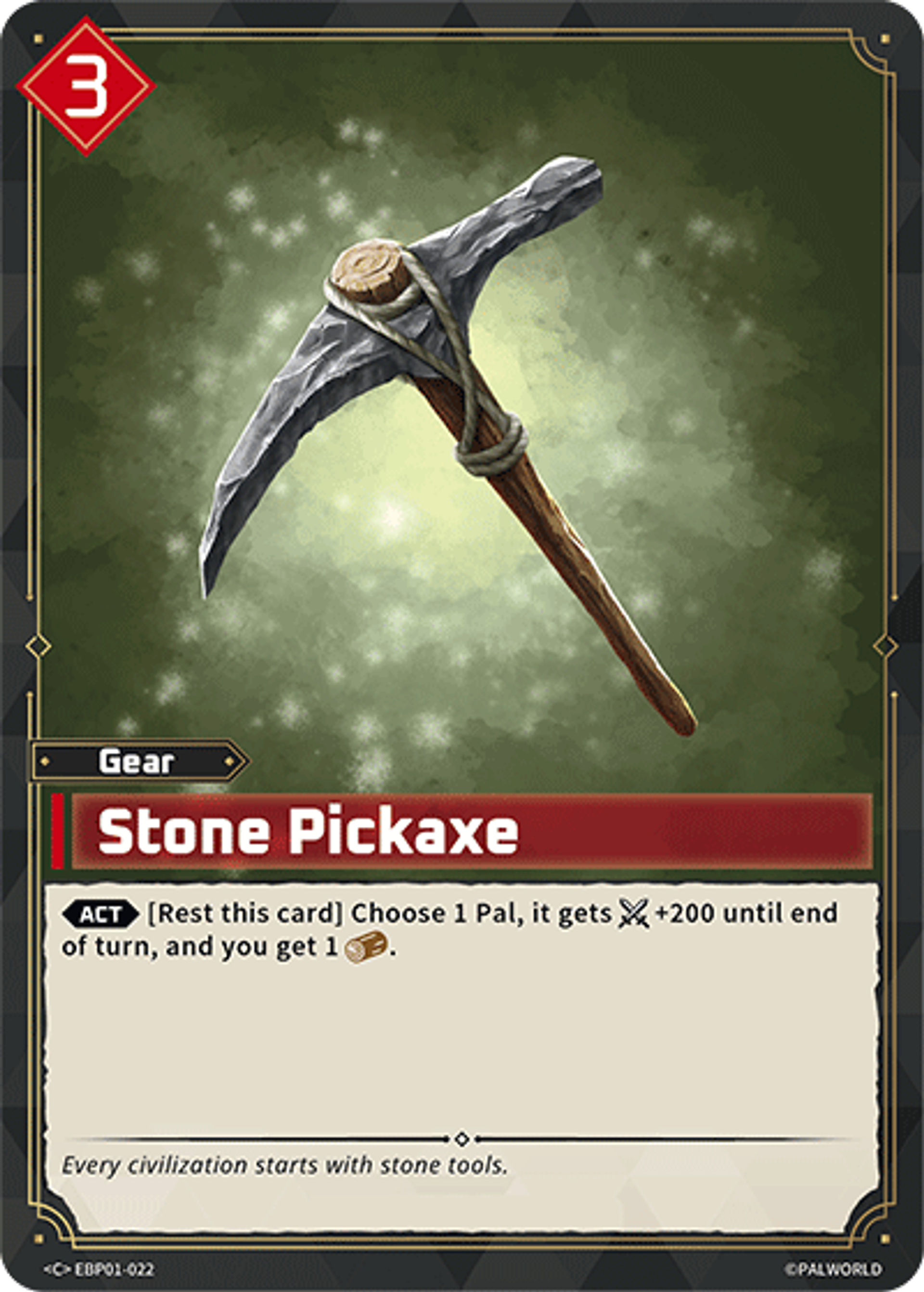 Stone Pickaxe — Dawn of Palpagos — Palworld TCG