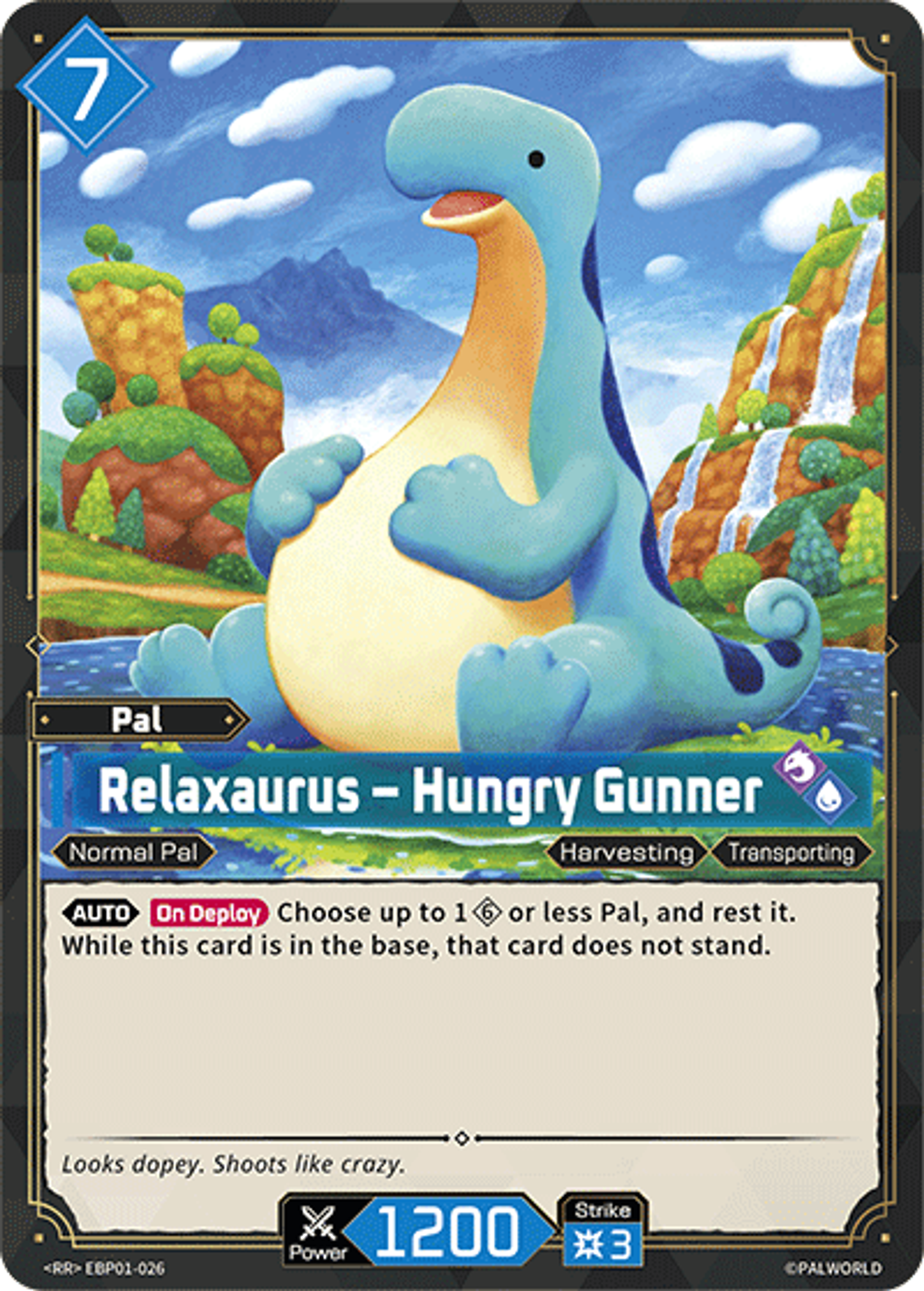 Relaxaurus – Hungry Gunner — Dawn of Palpagos — Palworld TCG