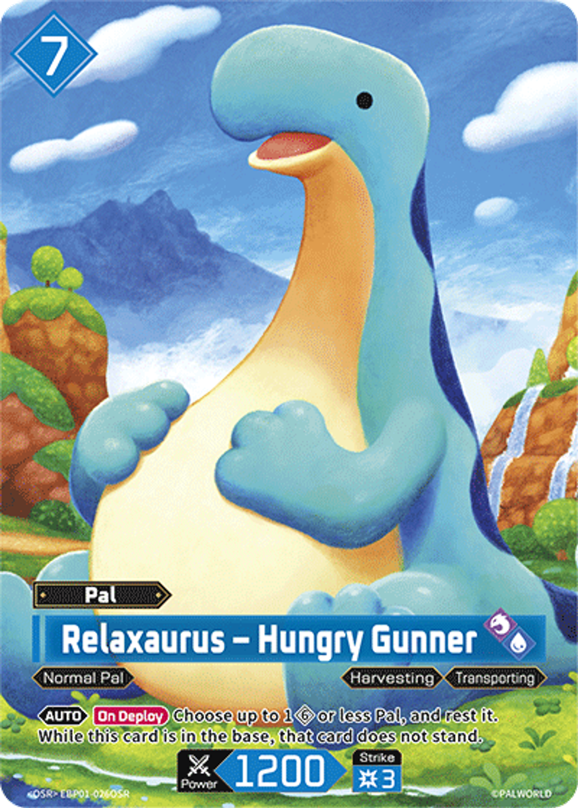 Relaxaurus – Hungry Gunner — Dawn of Palpagos — Palworld TCG