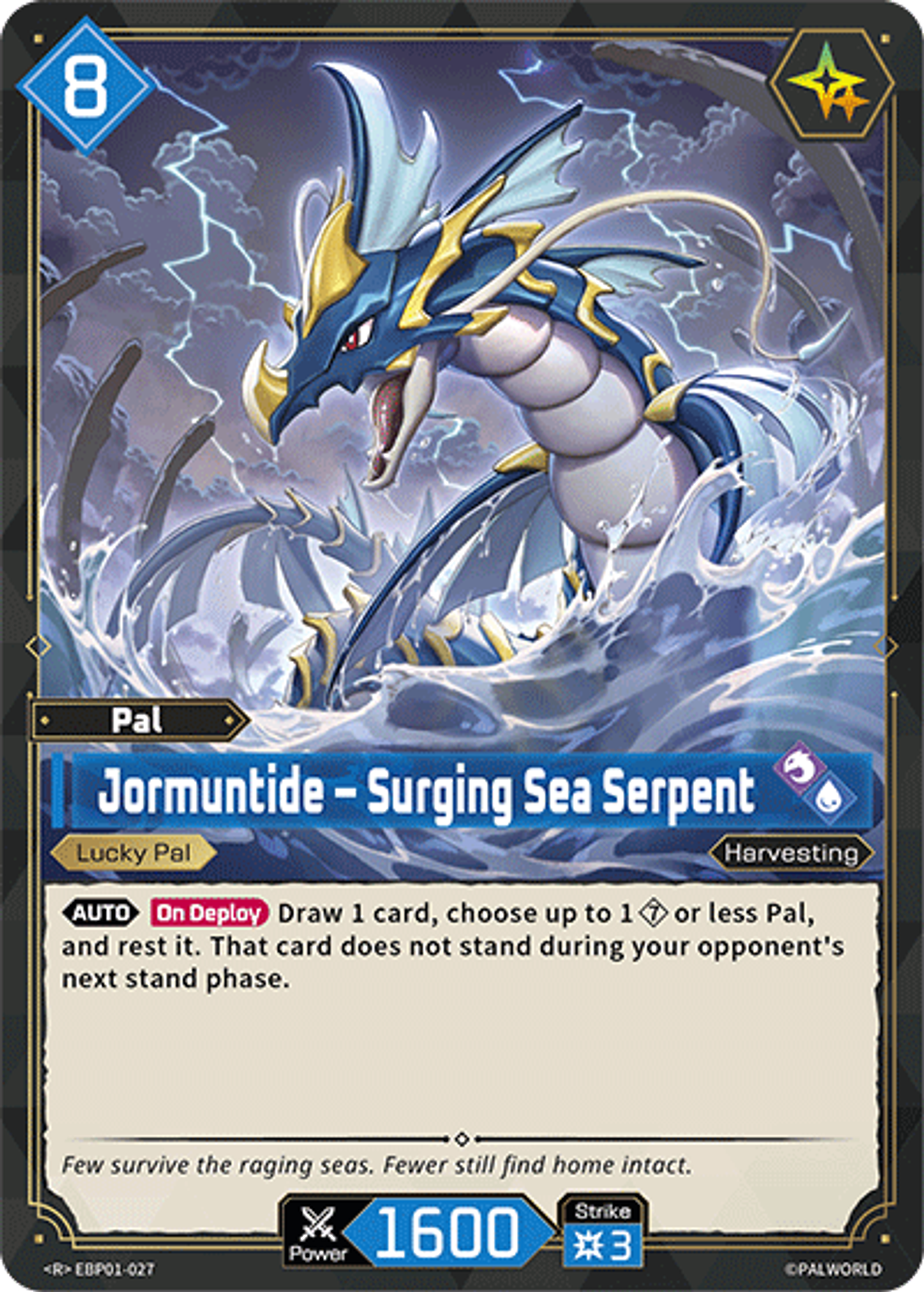Jormuntide – Surging Sea Serpent — Dawn of Palpagos — Palworld TCG
