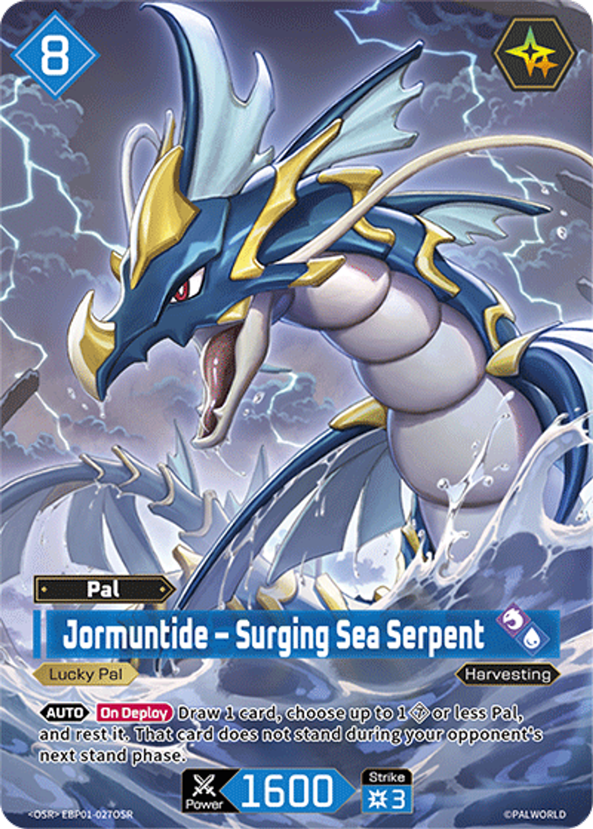 Jormuntide – Surging Sea Serpent — Dawn of Palpagos — Palworld TCG