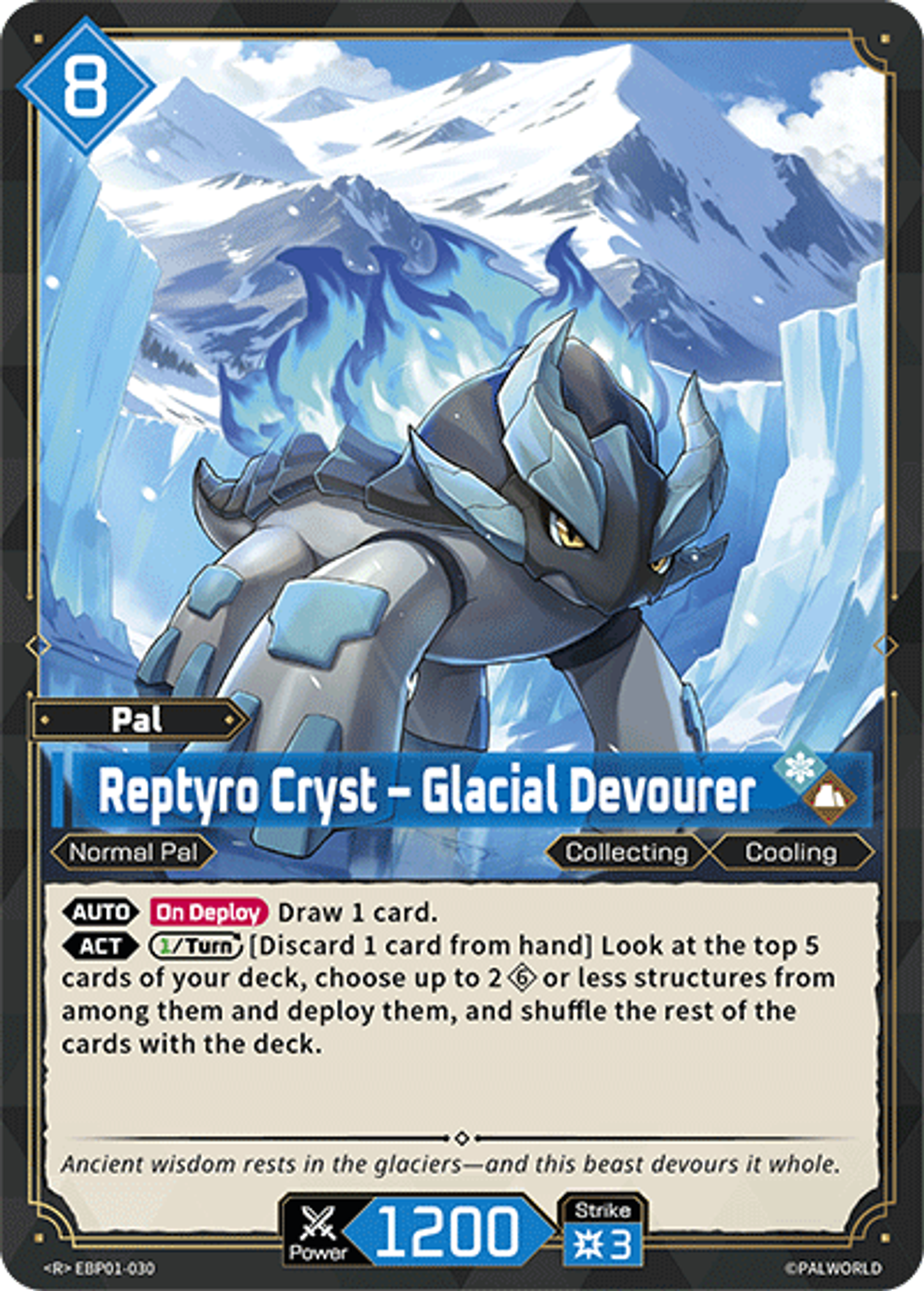 Reptyro Cryst – Glacial Devourer — Dawn of Palpagos — Palworld TCG