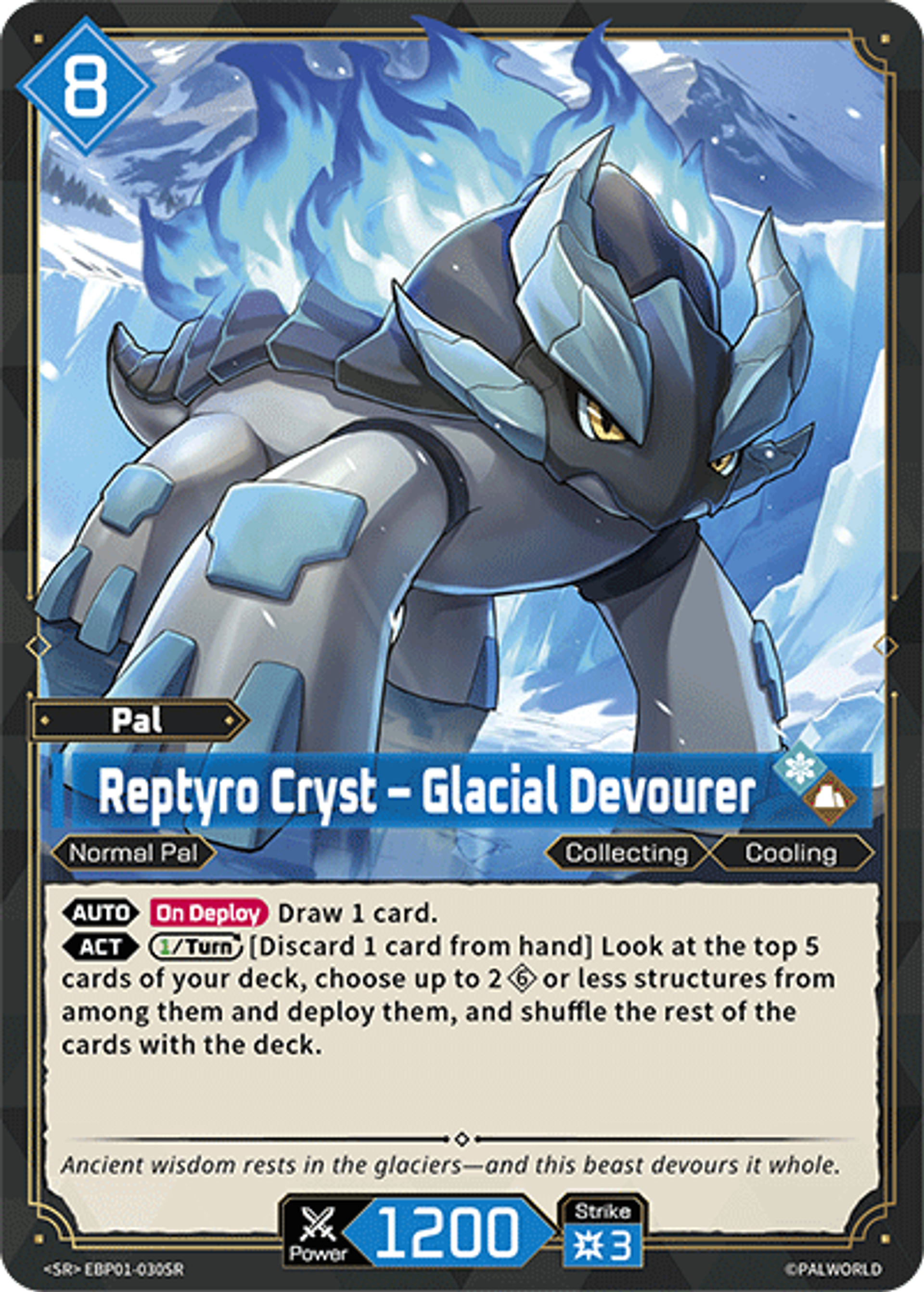 Reptyro Cryst – Glacial Devourer — Dawn of Palpagos — Palworld TCG