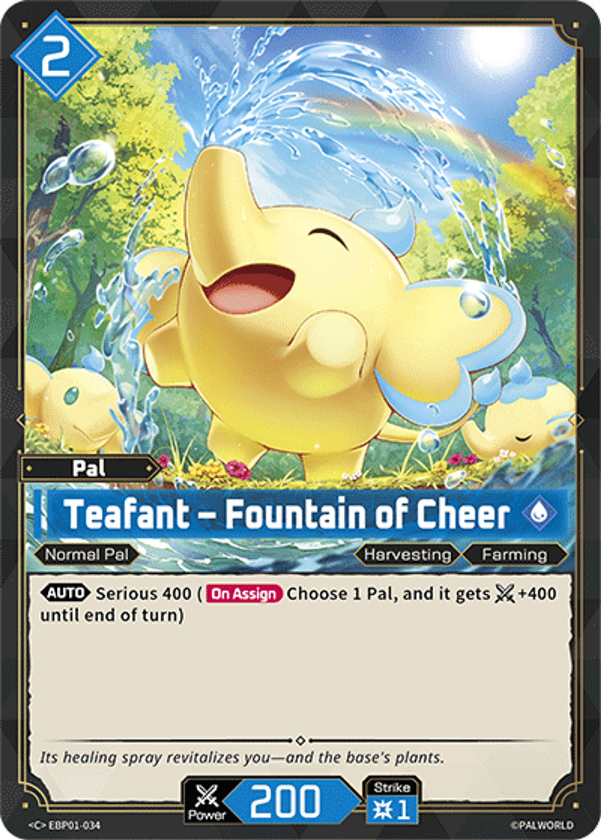 Teafant – Fountain of Cheer — Dawn of Palpagos — Palworld TCG