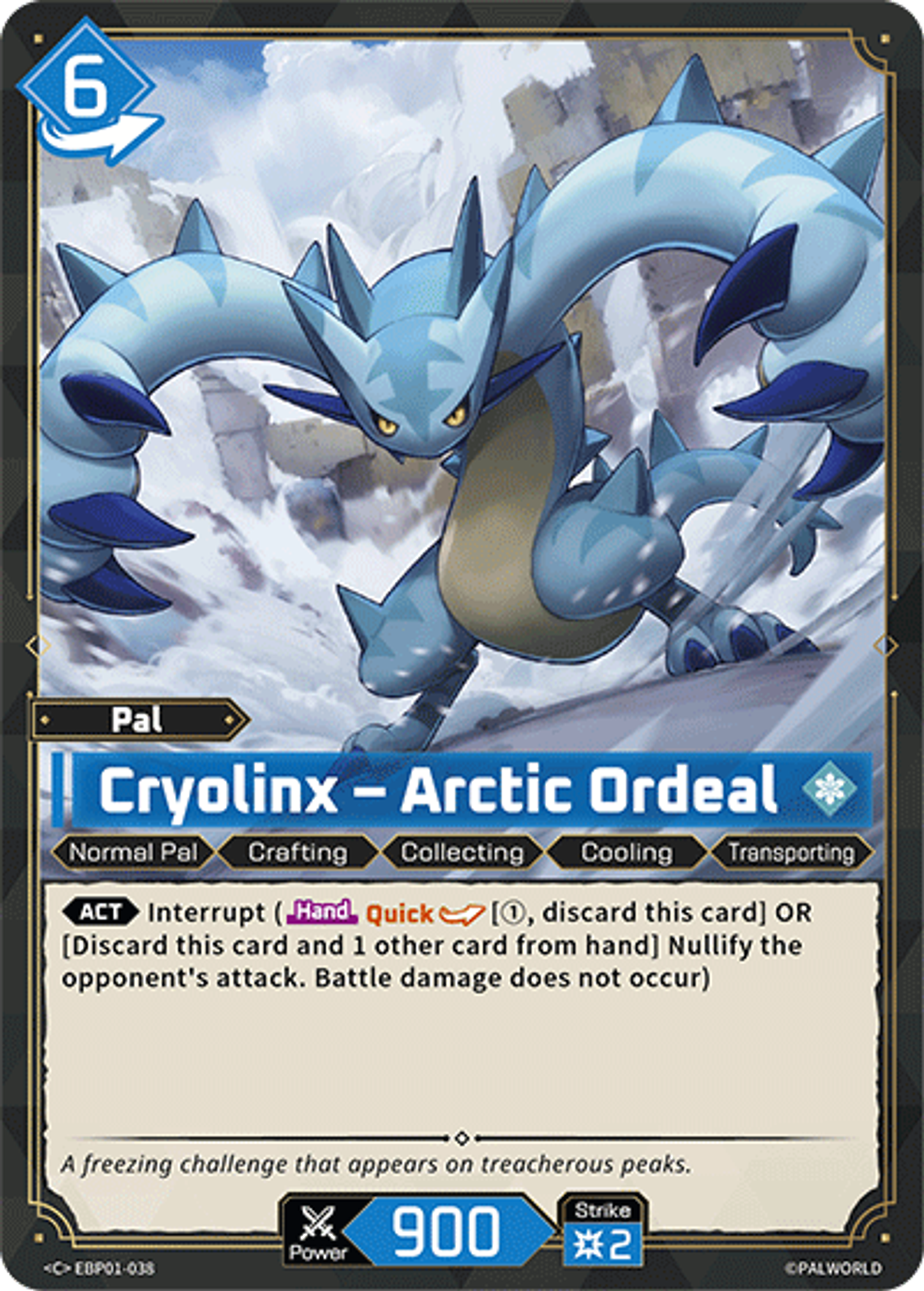 Cryolinx – Arctic Ordeal — Dawn of Palpagos — Palworld TCG