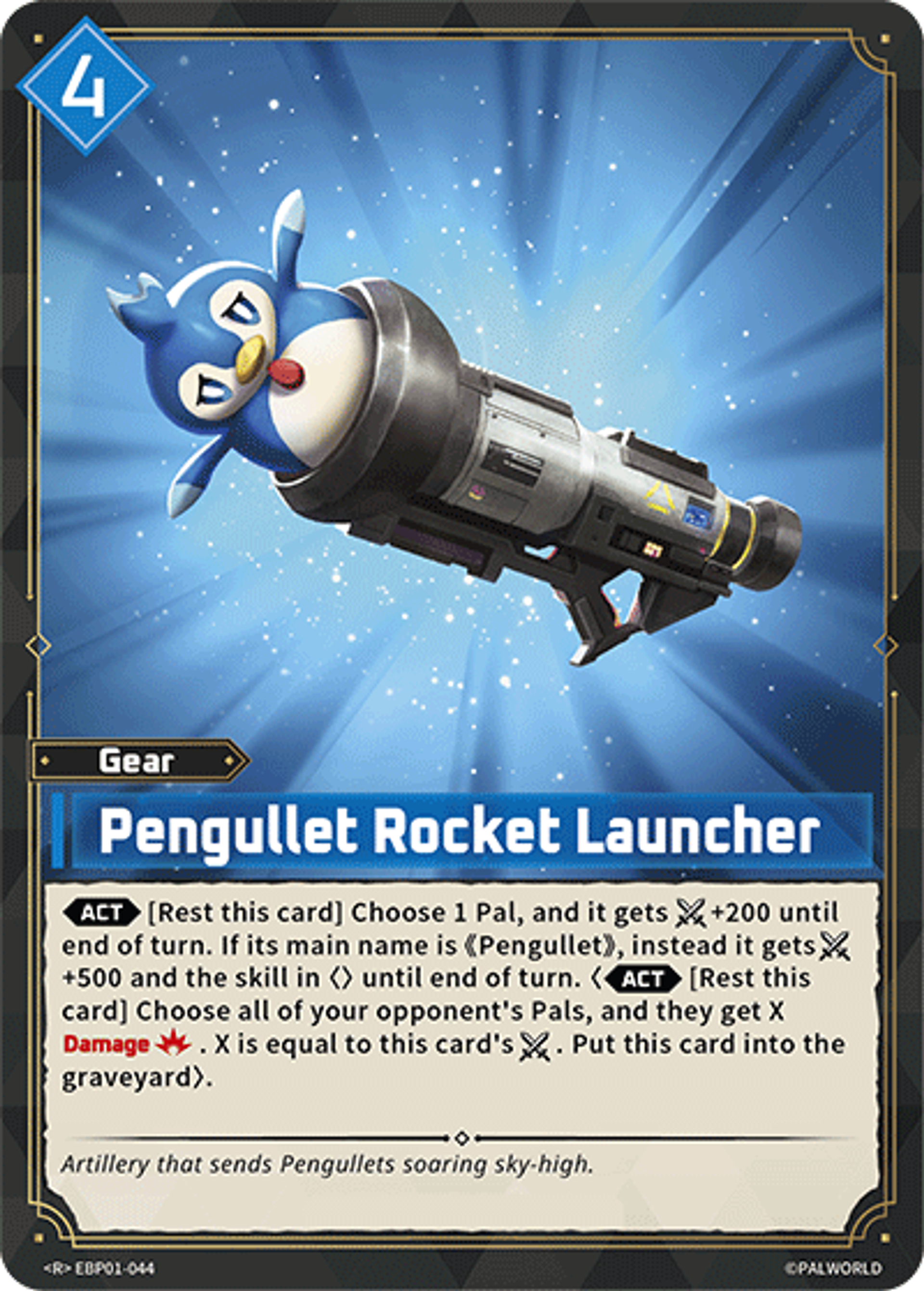 Pengullet Rocket Launcher — Dawn of Palpagos — Palworld TCG