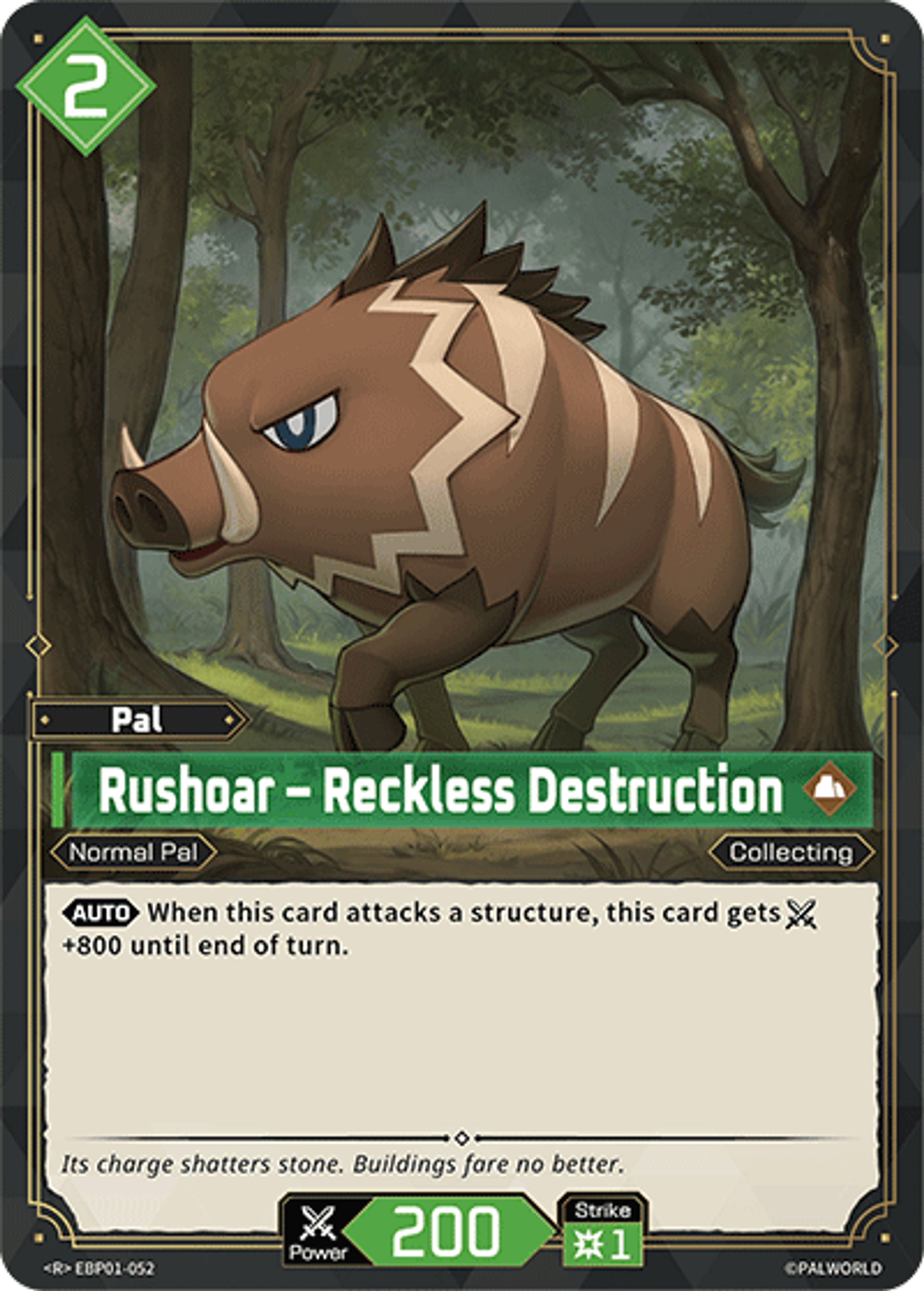 Rushoar – Reckless Destruction — Dawn of Palpagos — Palworld TCG