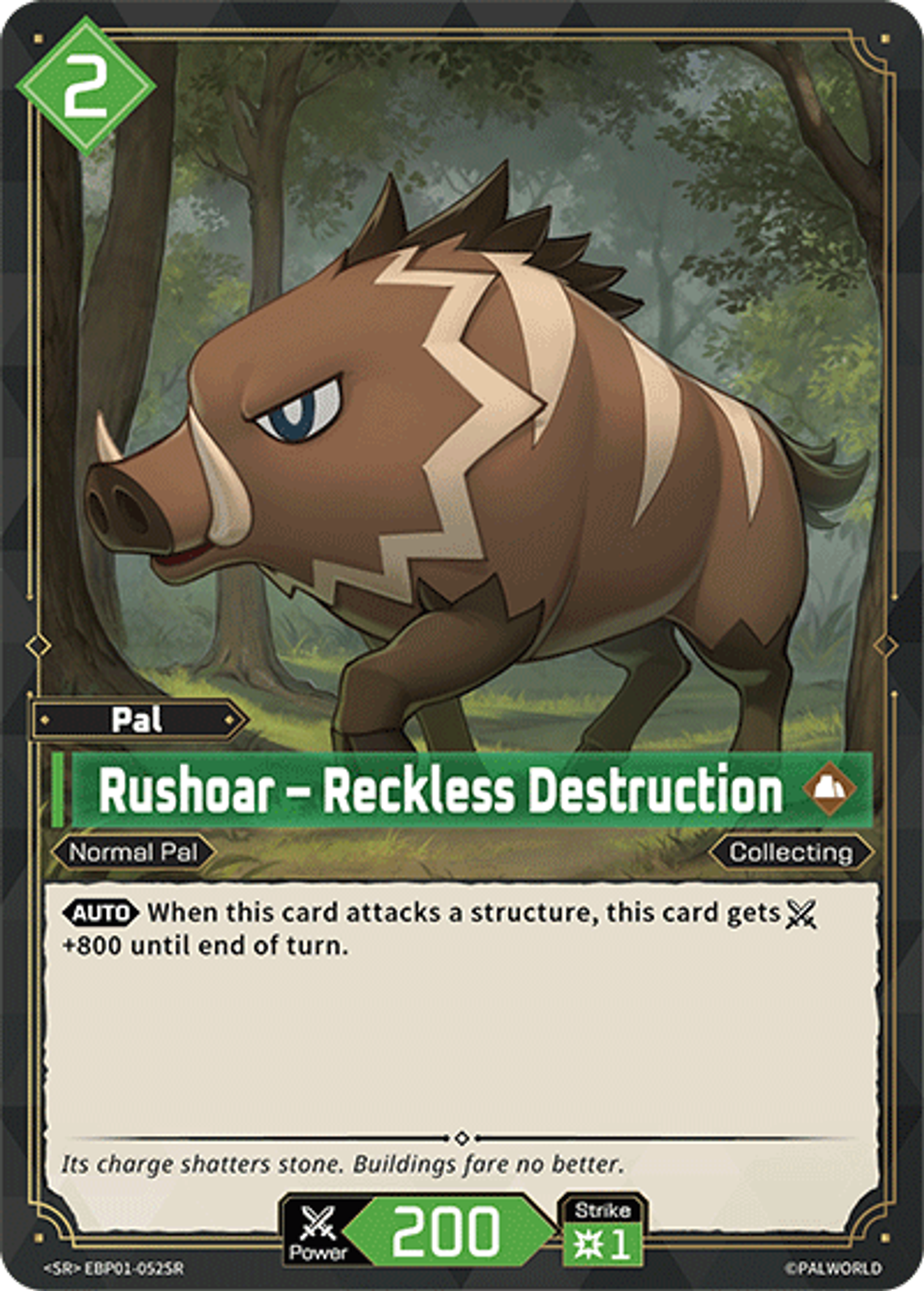 Rushoar – Reckless Destruction — Dawn of Palpagos — Palworld TCG