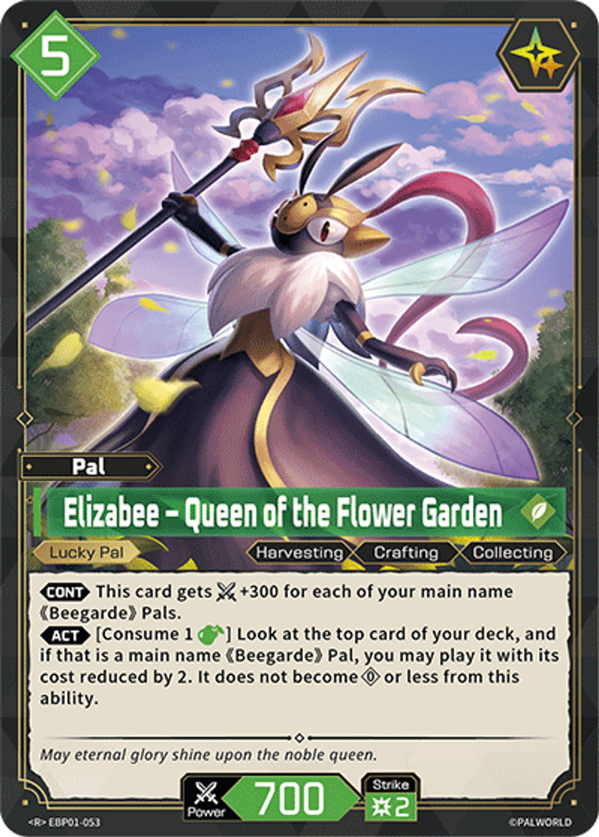 Elizabee – Queen of the Flower Garden — Dawn of Palpagos — Palworld TCG