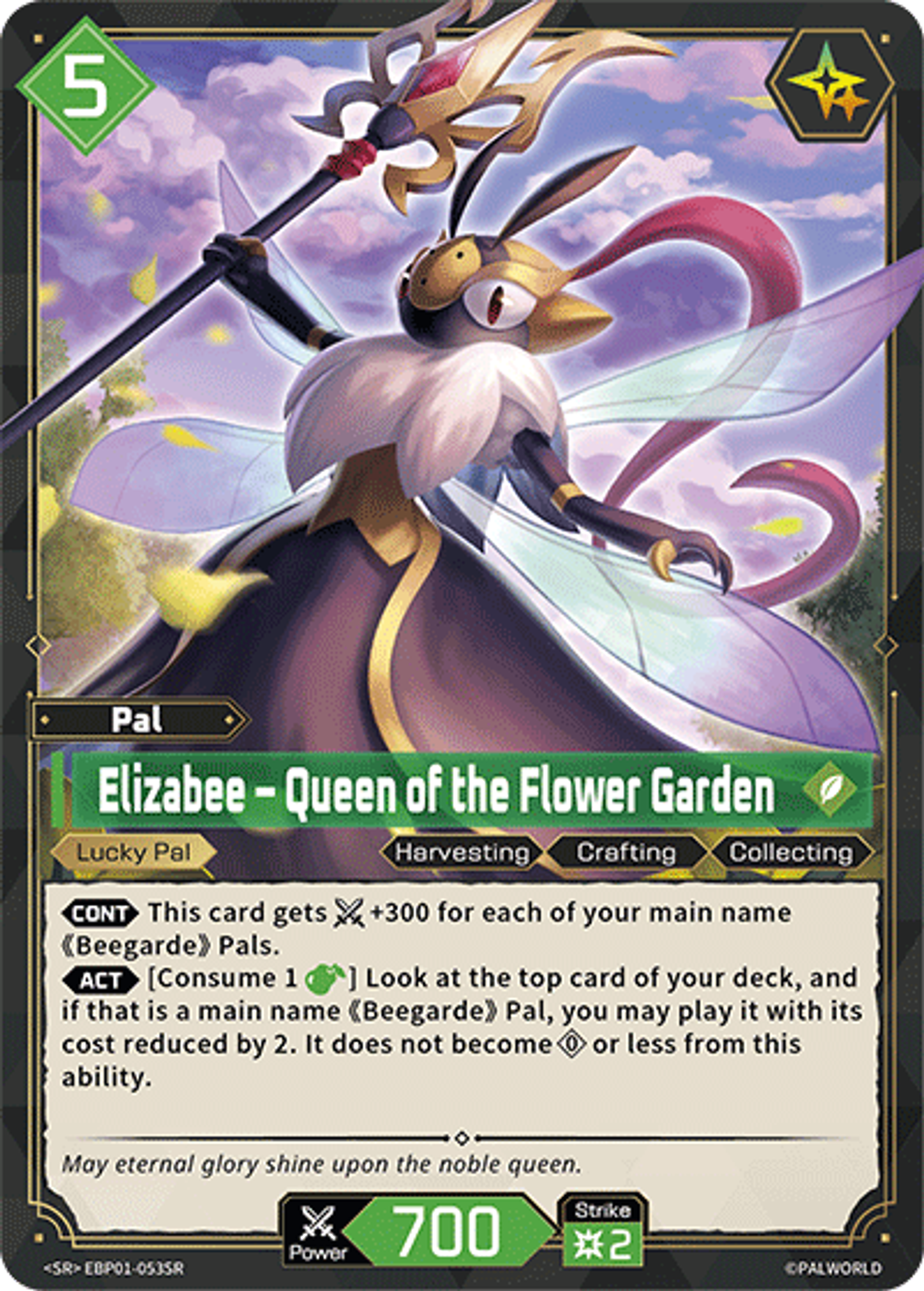 Elizabee – Queen of the Flower Garden — Dawn of Palpagos — Palworld TCG