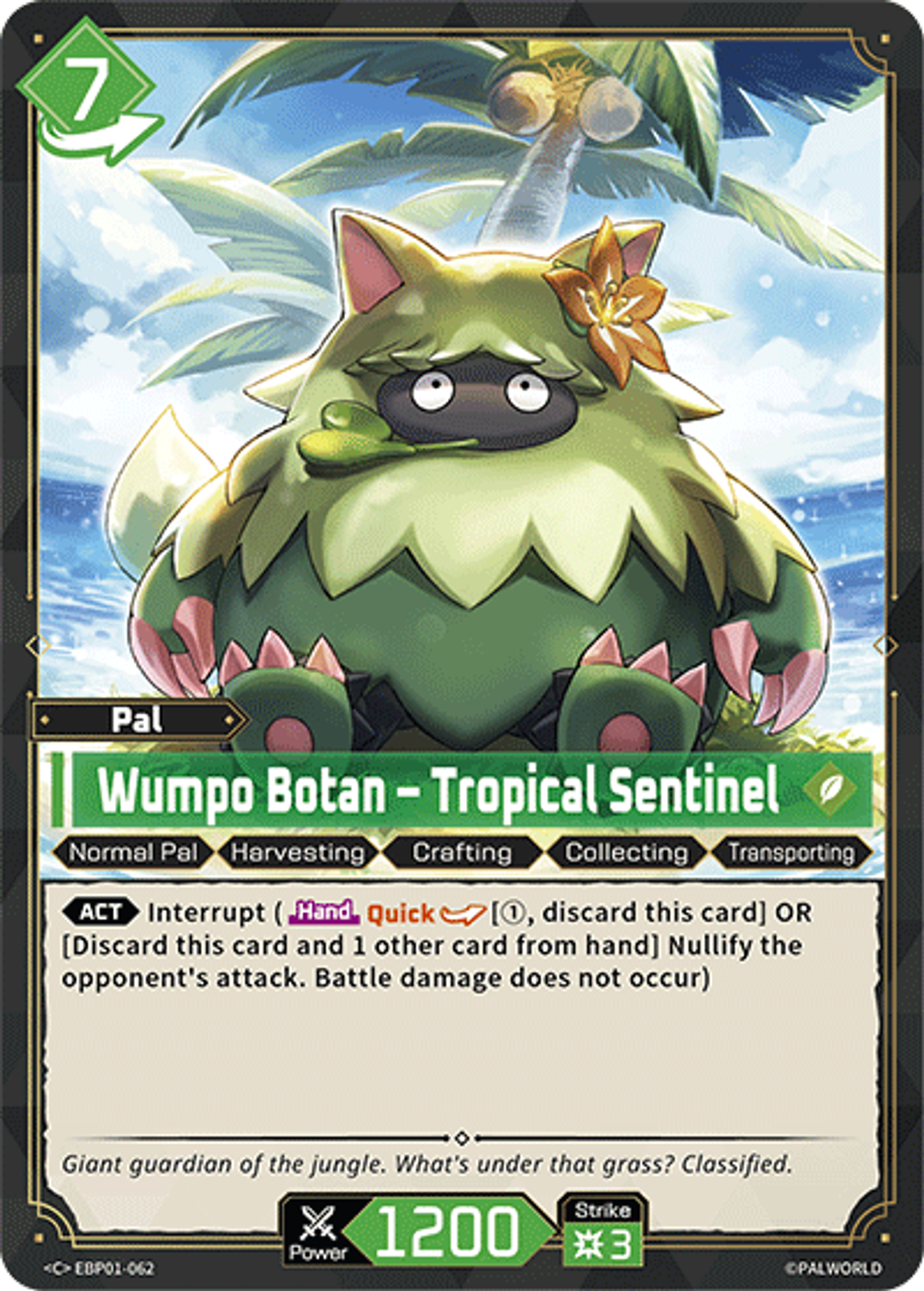 Wumpo Botan – Tropical Sentinel — Dawn of Palpagos — Palworld TCG