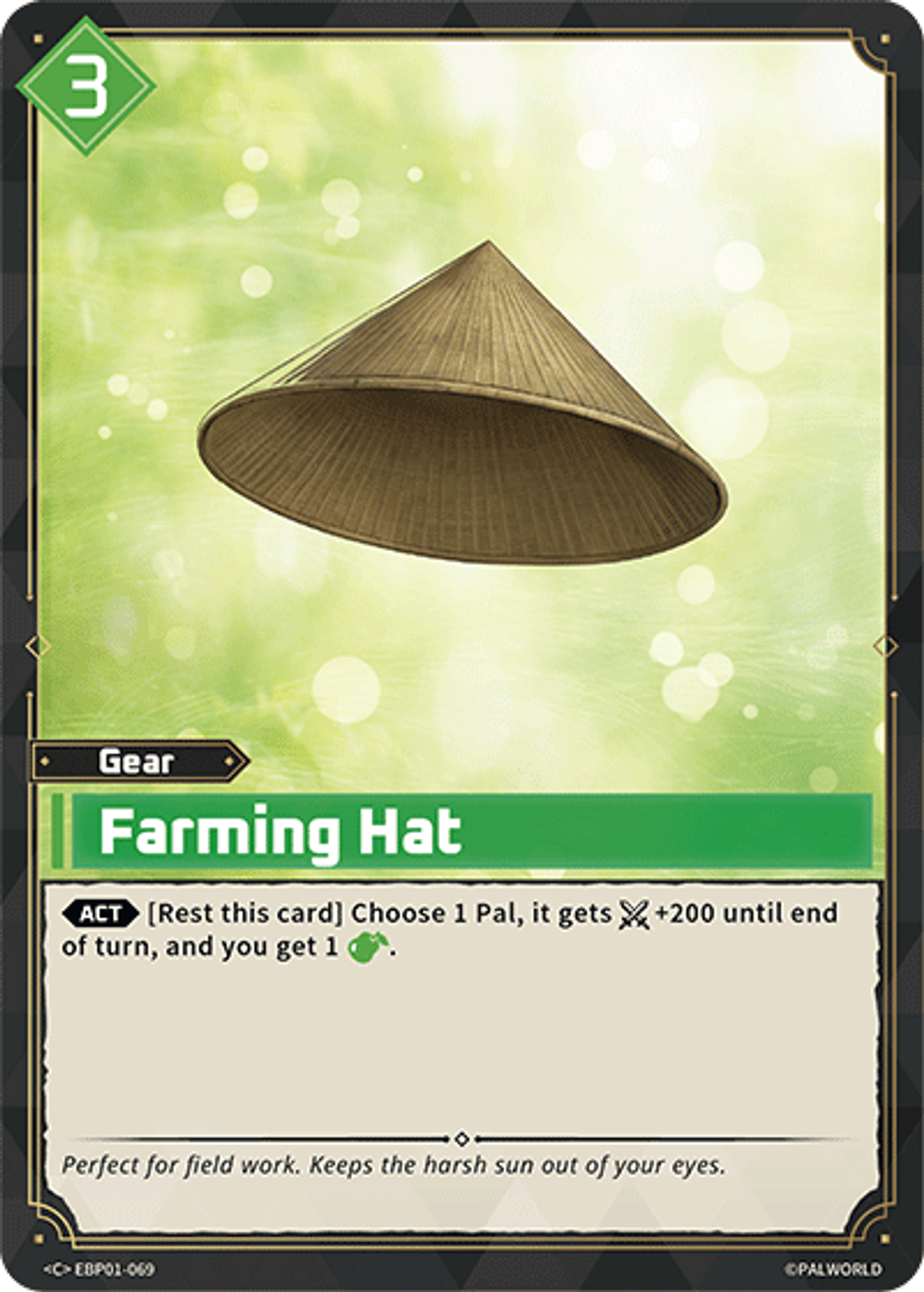 Farming Hat — Dawn of Palpagos — Palworld TCG