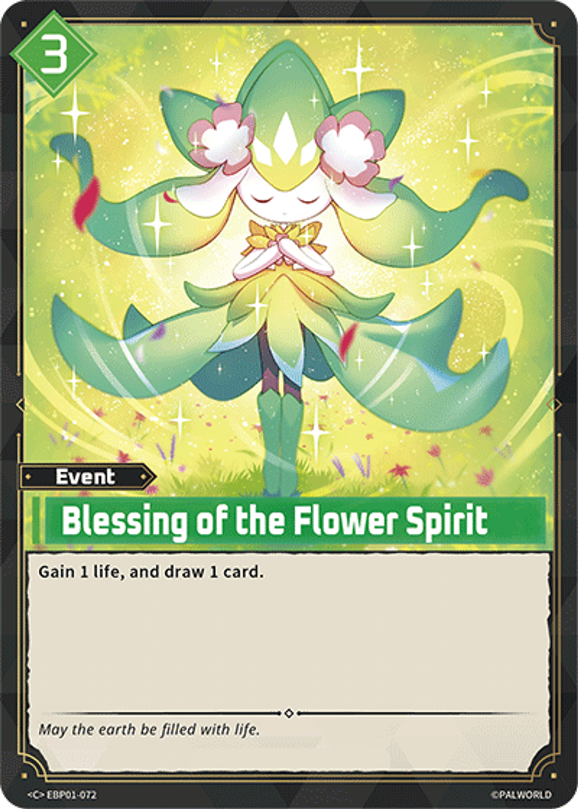 Blessing of the Flower Spirit — Dawn of Palpagos — Palworld TCG