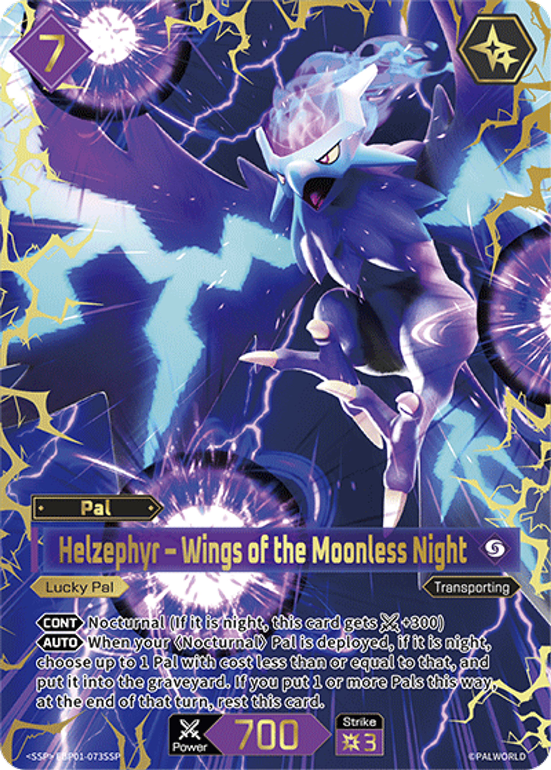 Helzephyr – Wings of the Moonless Night — Dawn of Palpagos — Palworld TCG