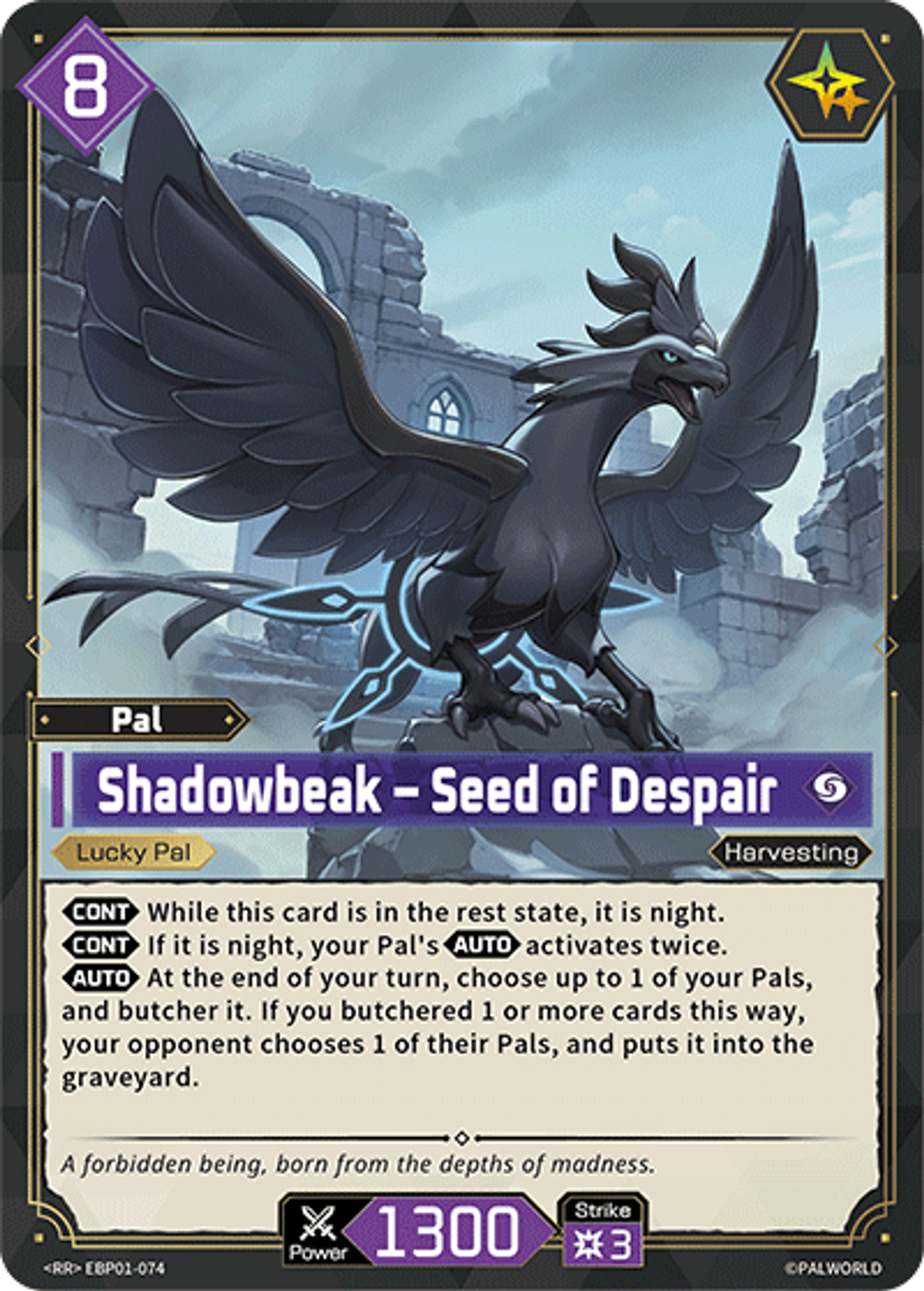 Shadowbeak – Seed of Despair — Dawn of Palpagos — Palworld TCG