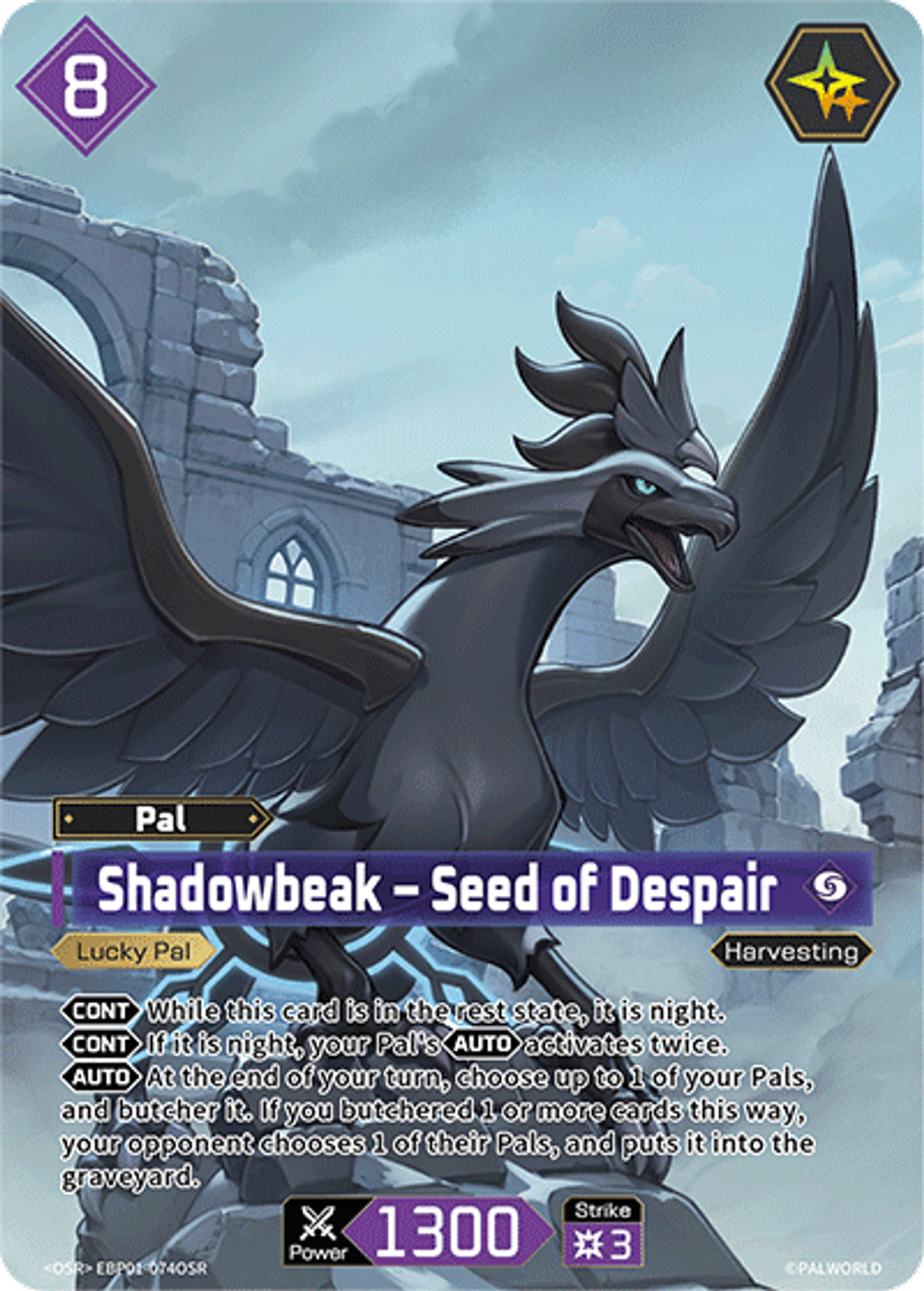 Shadowbeak – Seed of Despair — Dawn of Palpagos — Palworld TCG